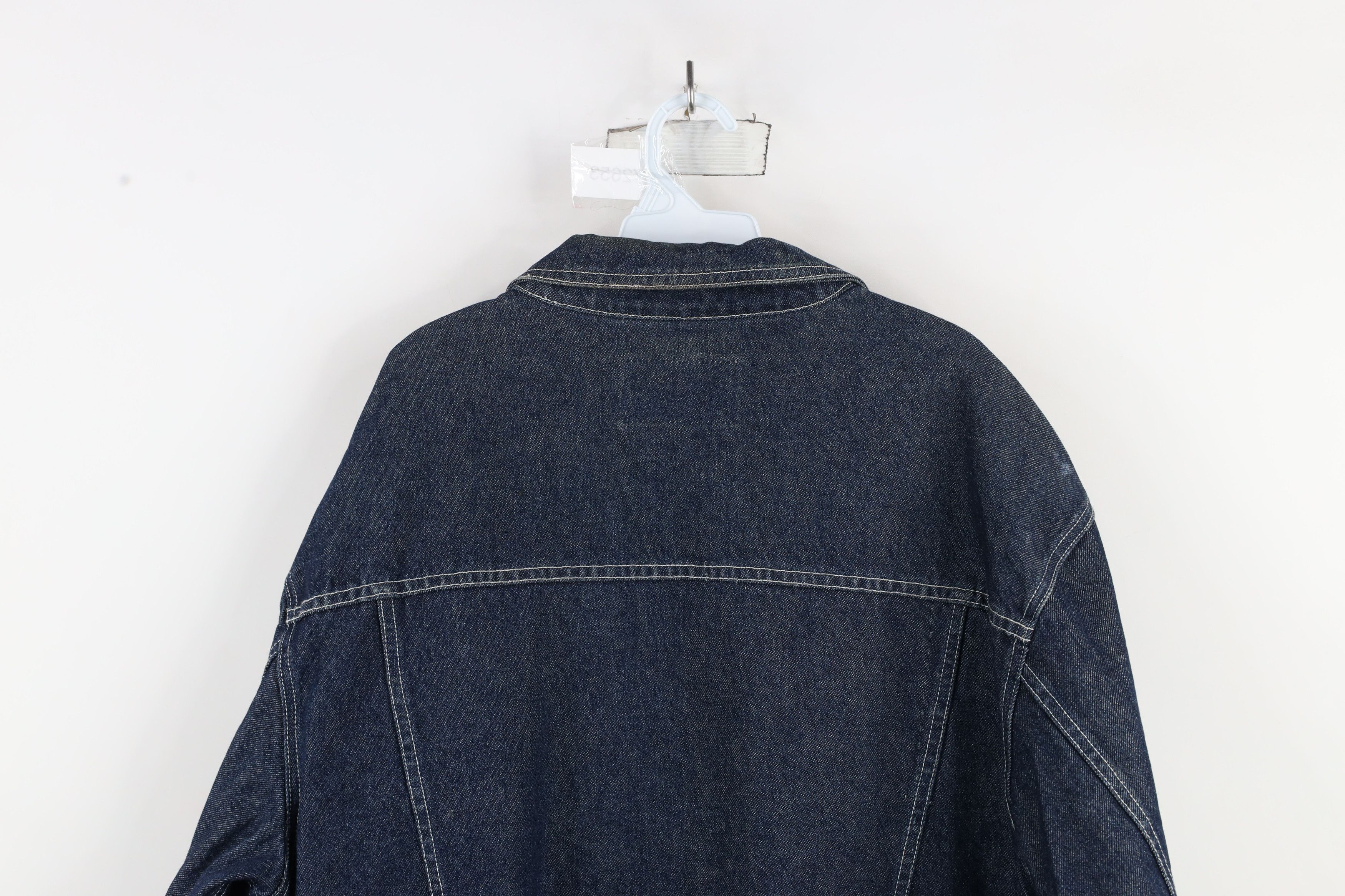Vintage Vintage 90s Y2K Streetwear Baggy Denim Jean Trucker Jacket Size XL / US 12-14 / IT 48-50 - 15 Thumbnail