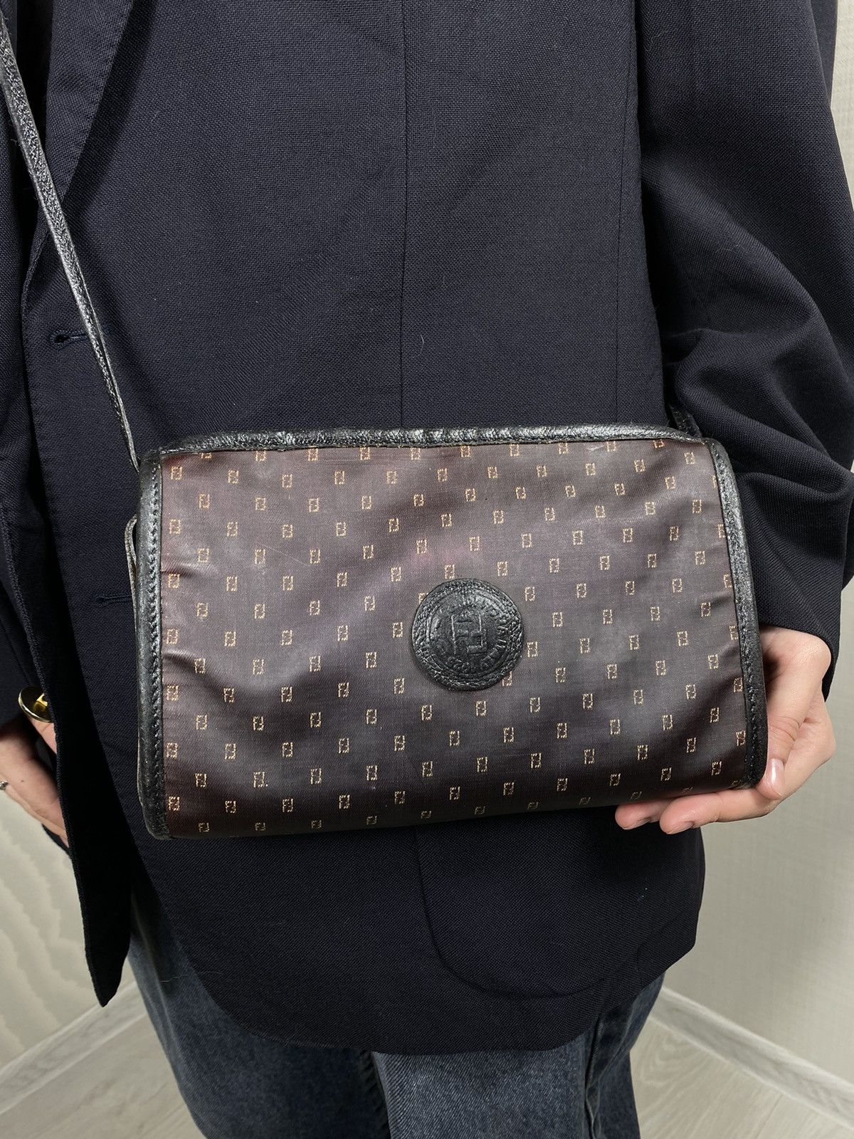 Fendi × Vintage Fendi Sas Zucchino mini bag Size ONE SIZE - 1 Thumbnail