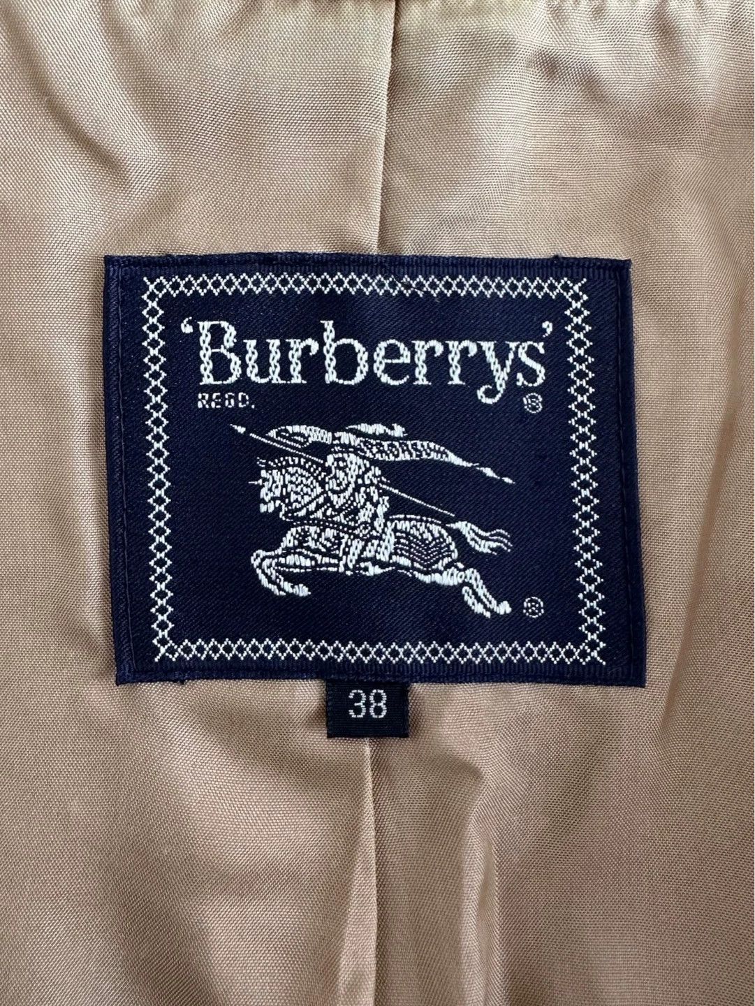 Burberry BBR Vintage Check Wool Blazer Women's Yellow Brown 38 99 Size S / US 4 / IT 40 - 7 Thumbnail