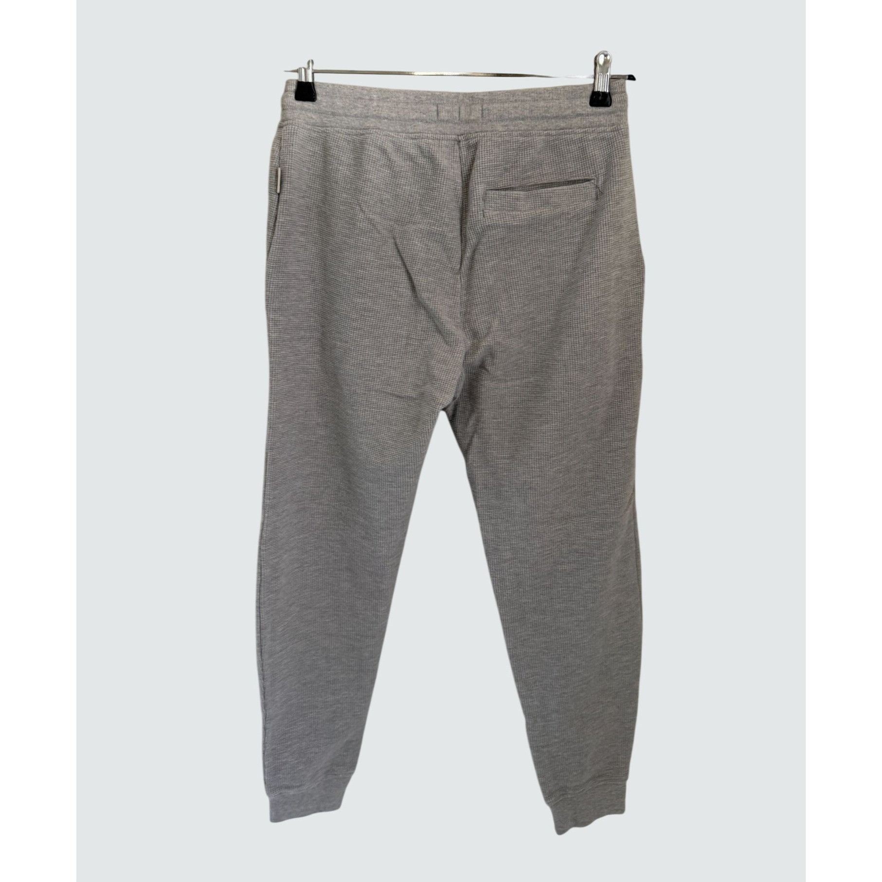 Onia Onia Gray Waffle Knit Jogger Pants Small Cotton Blend Size S Size 25" / US 0 / IT 36 - 7 Thumbnail