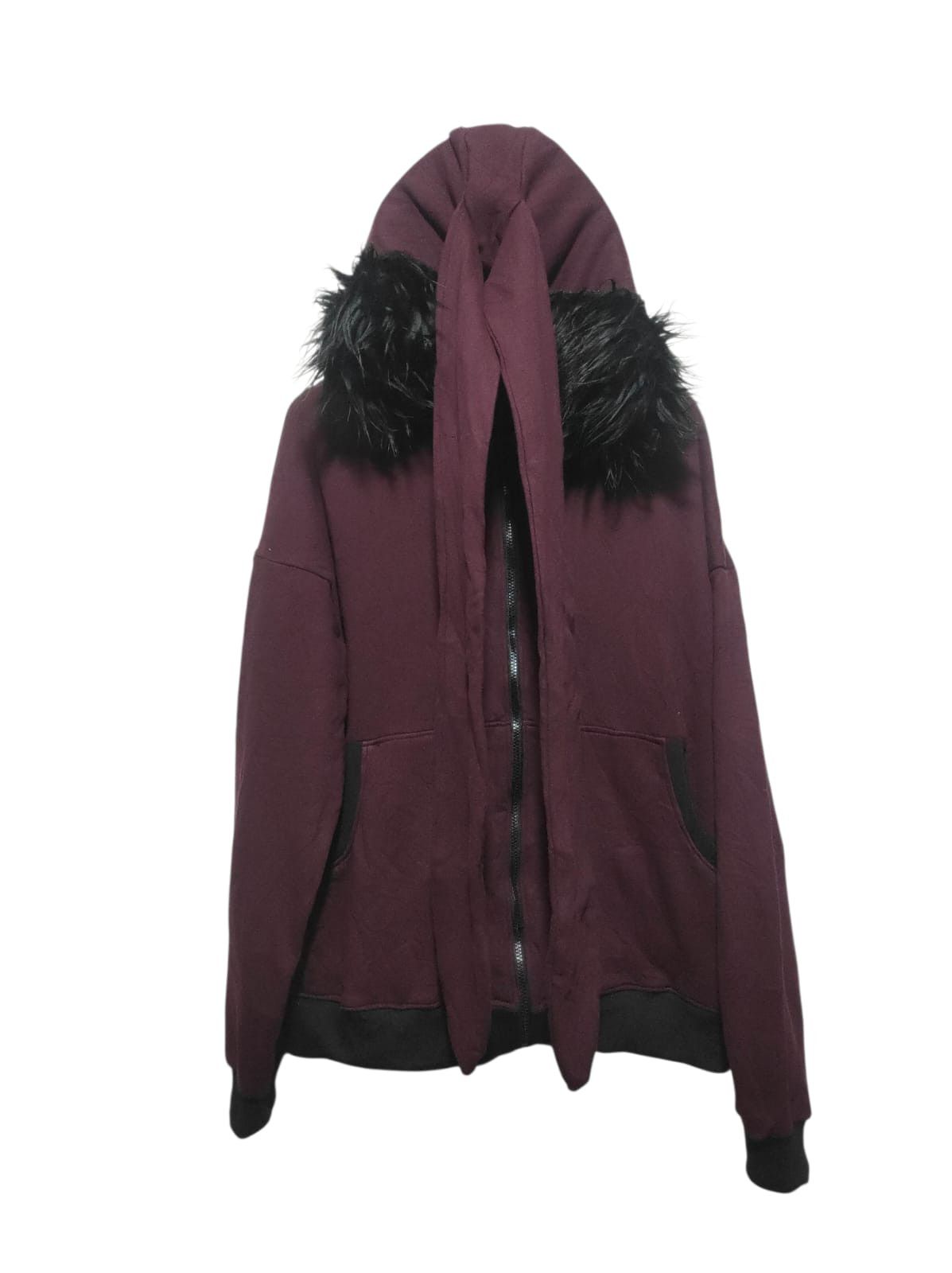 If Six Was Nine Unbrand Long Ear Zip Fur Hoodie LGB IfSixWasNine style Size US XL / EU 56 / 4 - 1 Thumbnail