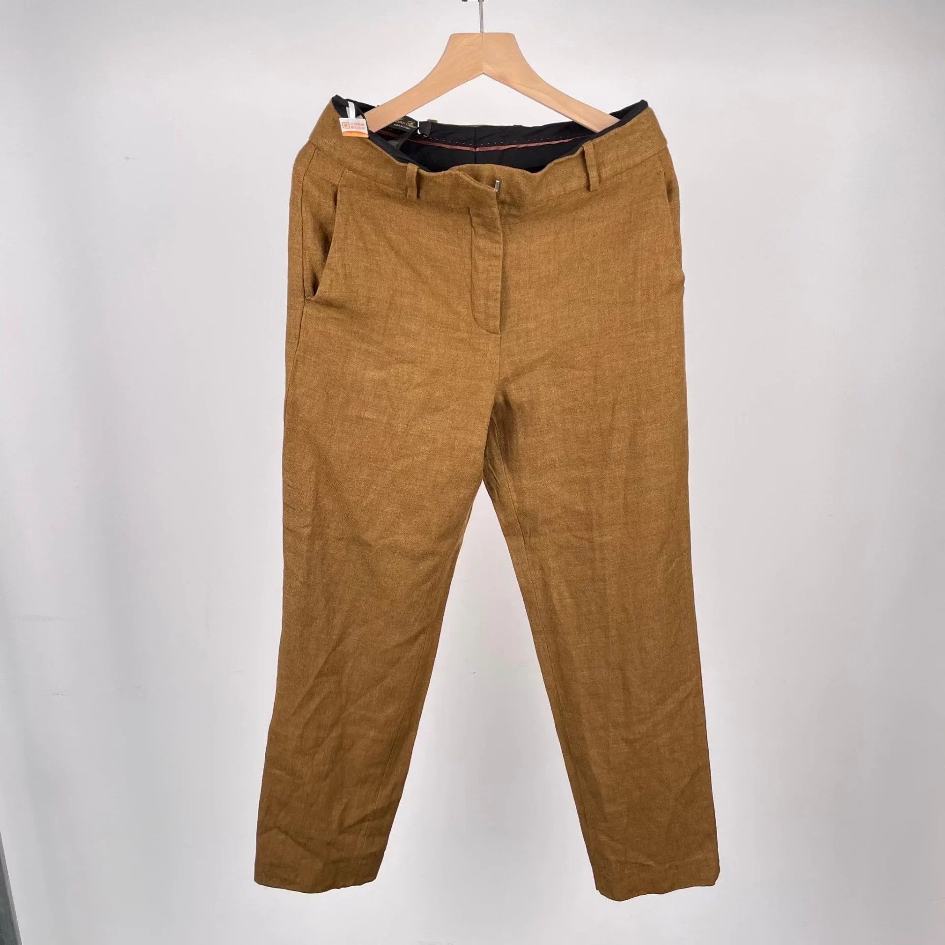 Loro Piana LP Linen Brown 40 Pants Size 27" / US 4 / IT 40 - 1 Thumbnail