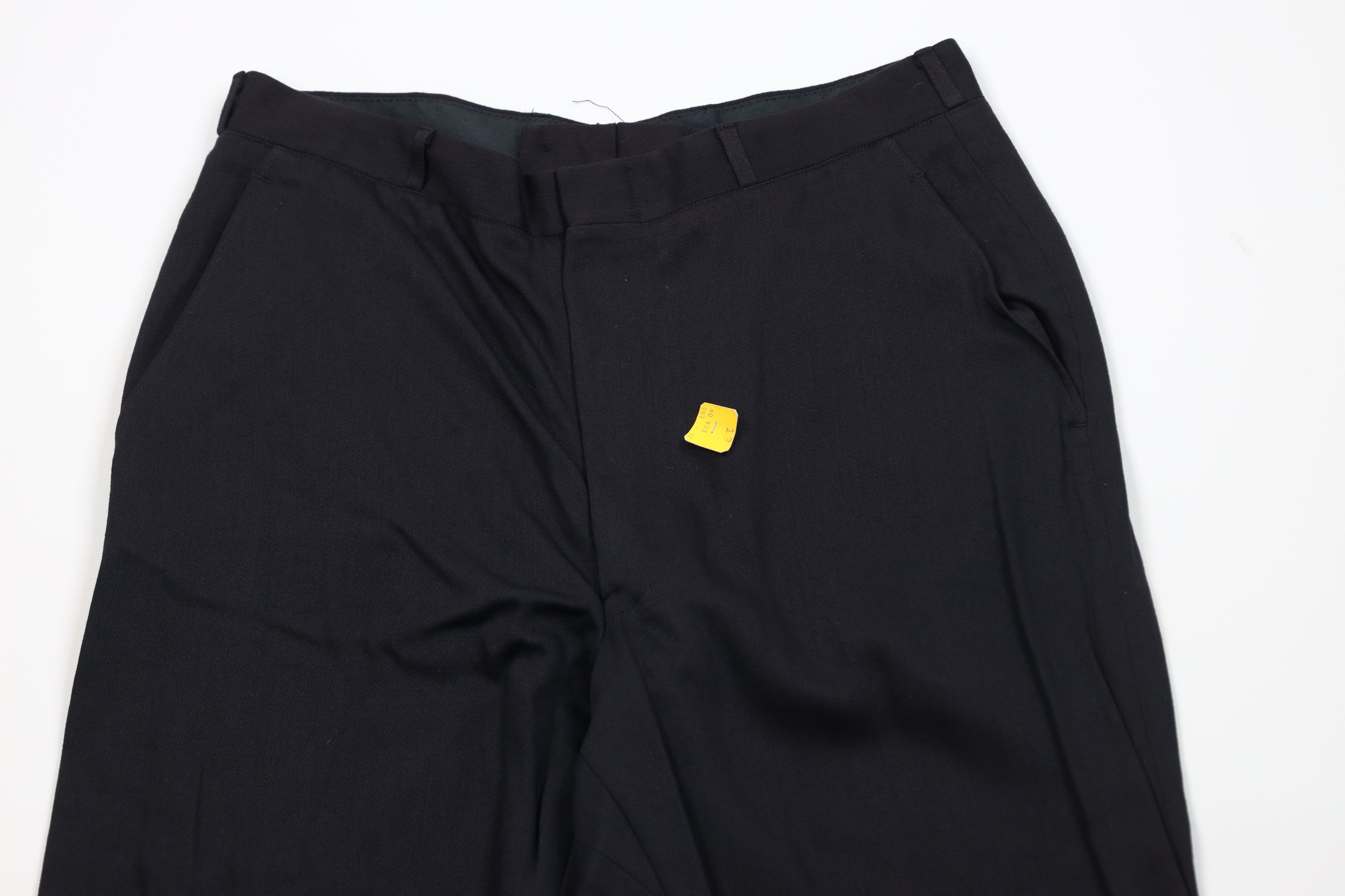 Vintage Deadstock Vintage 50s Gabardine Chino Pants Trousers Black Size US 33 - 2 Thumbnail