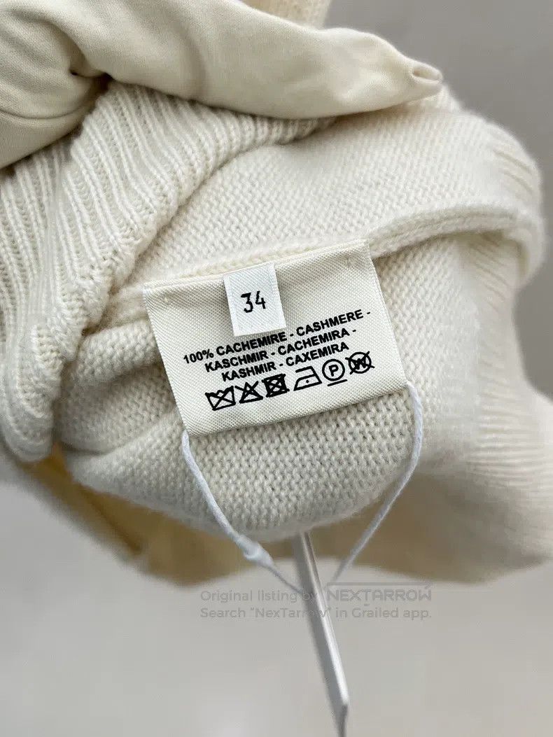 Hermes Hermes Beige Knit Short-sleeve Top Size XXS / US 00 / IT 34 - 4 Thumbnail
