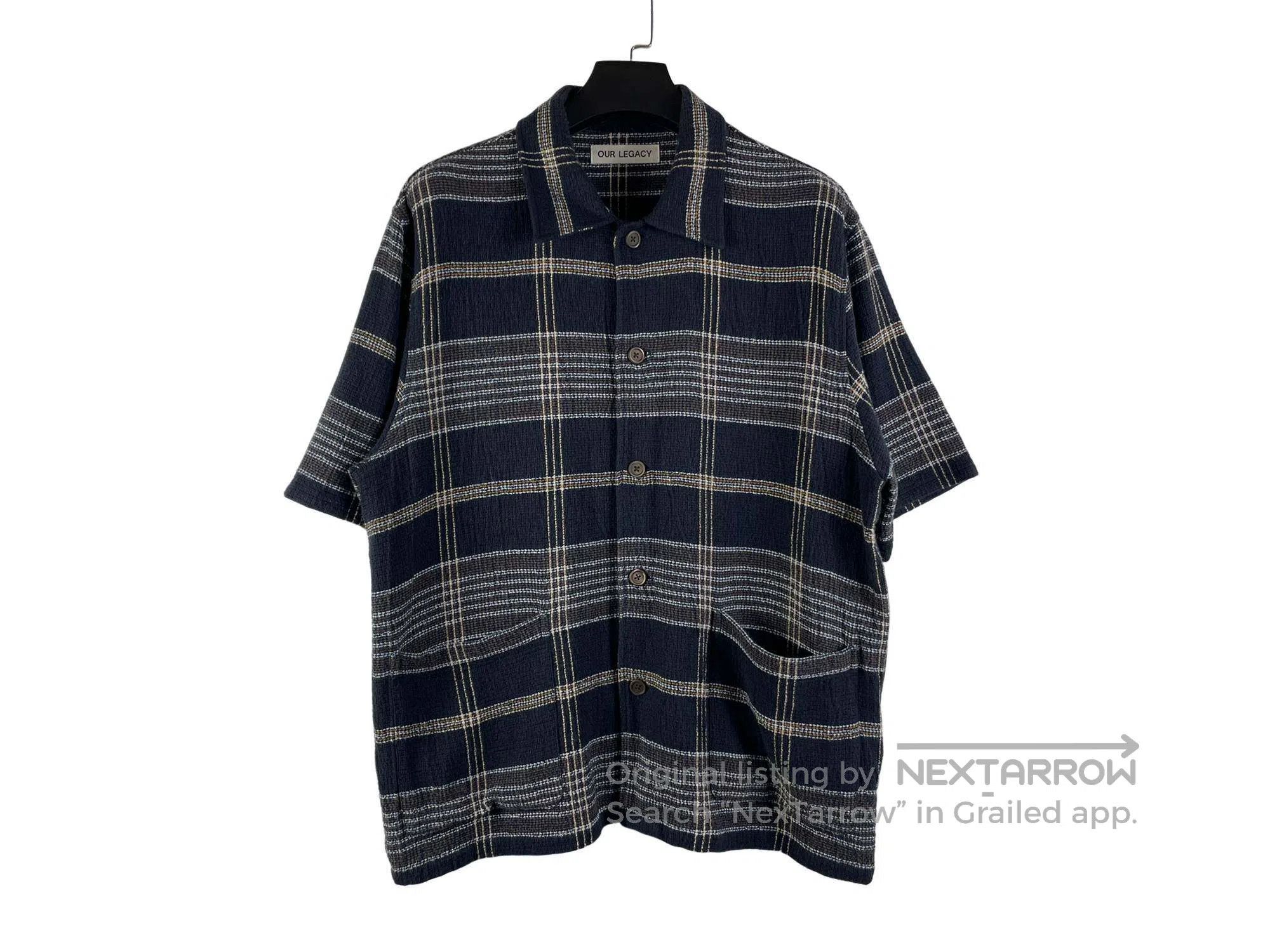 Our Legacy Our Legacy Plaid Knit Short Sleeve Shirt Size US M / EU 48-50 / 2 - 1 Thumbnail