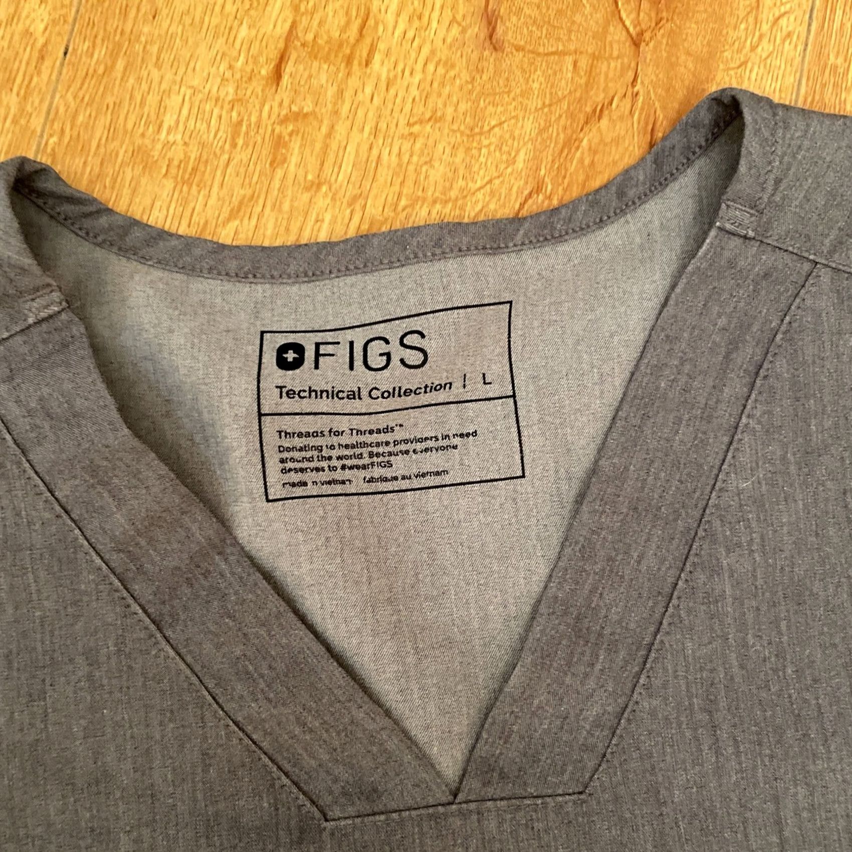 Vintage FIGS Scrubs Top Mens Large Leon 3 Pocket Technical Collection Graphite Gray Mens L Gray Solid Polyester Pre-owned# Size US L / EU 52-54 / 3 - 3 Thumbnail
