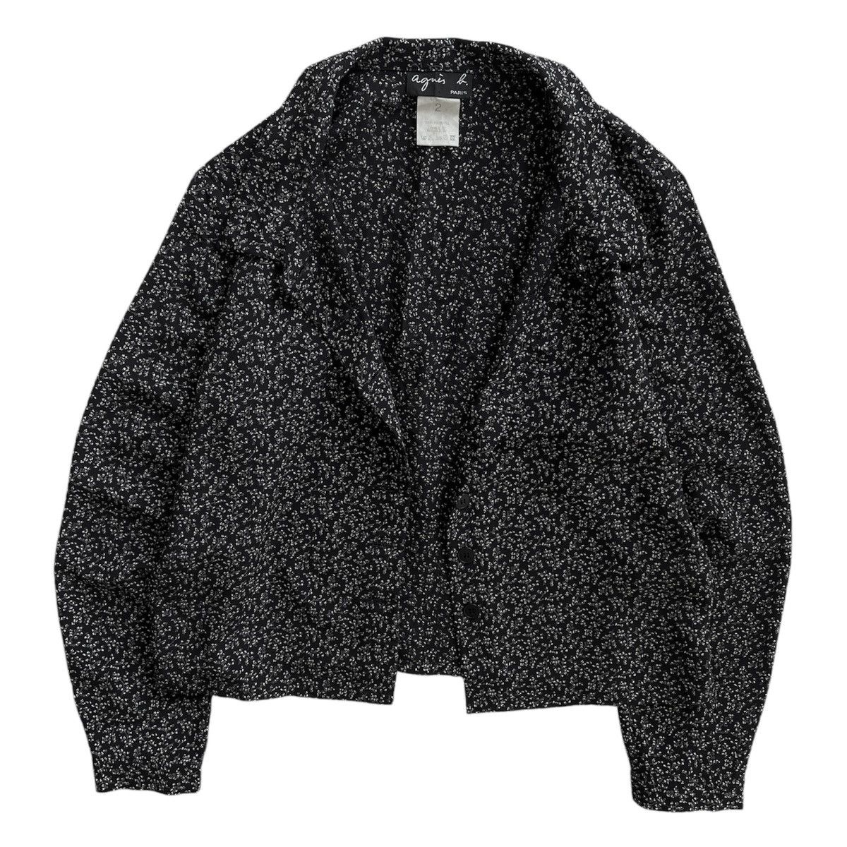 agnes b. Agnès b. Floral Cropped Shirt Size M / US 6-8 / IT 42-44 - 2 Thumbnail