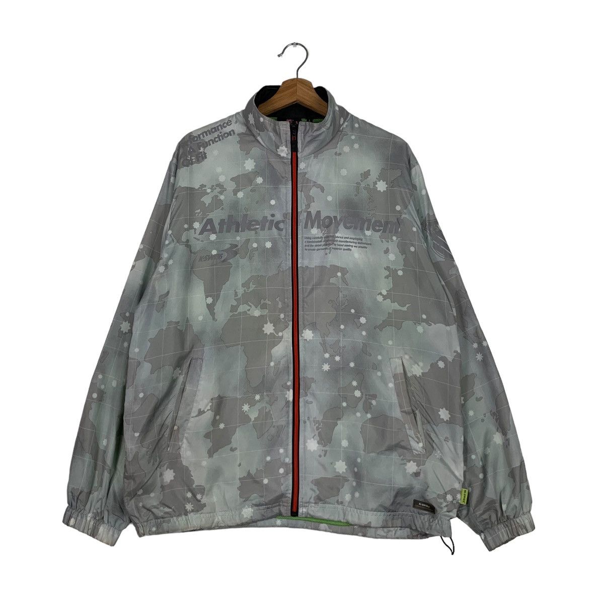 Japanese Brand K.SWISS Athletic Movement Big Logo Camo Light Jacket 0114-C6 Size US L / EU 52-54 / 3 - 1 Thumbnail