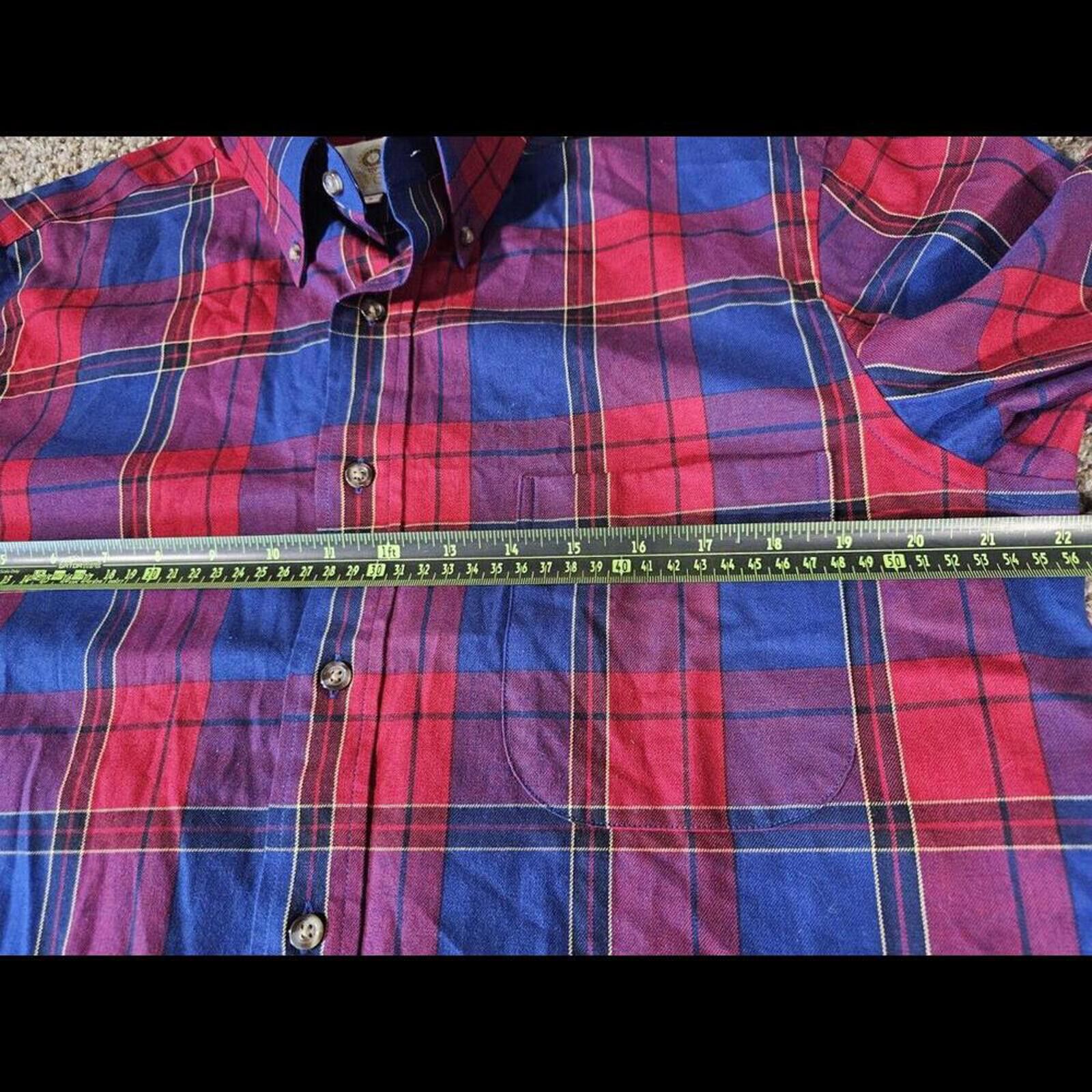 Viyella Viyella Button Up Shirt M Multicolor Plaid Wool Blend Size US M / EU 48-50 / 2 - 5 Thumbnail