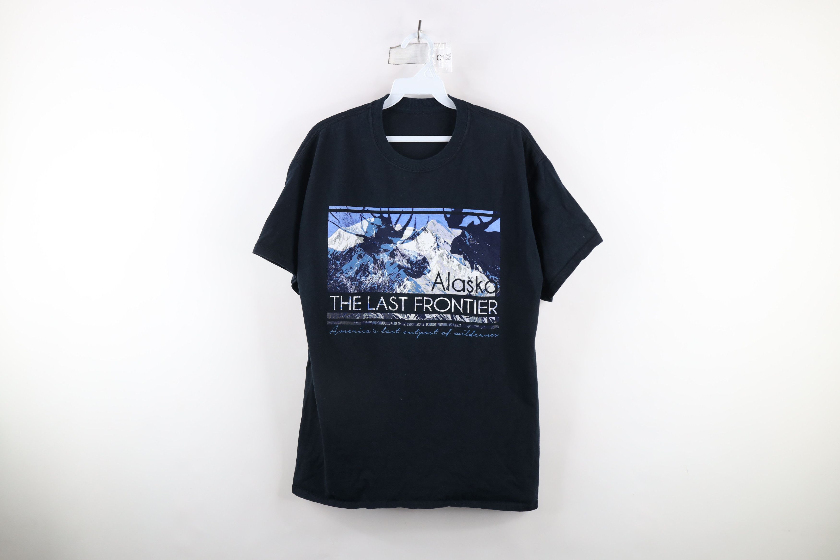 Vintage Vintage 90s Streetwear Out Alaska The Last Frontier T-Shirt Size US L / EU 52-54 / 3 - 1 Thumbnail