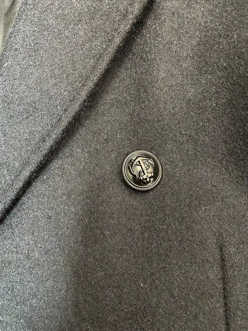 Saint Laurent Paris Saint Laurent Paris Sword collar wool navy coat-2506 Size US M / EU 48-50 / 2 - 6 Thumbnail