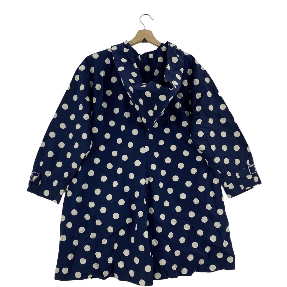 Japanese Brand LEILIAN Japanese Brand Polca Dot Design Overprint Overcoat Size XL / US 12-14 / IT 48-50 - 2 Thumbnail