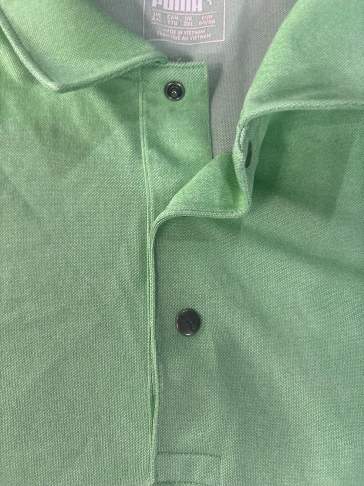 Puma Puma First Mile Golf Flash Polo Men’s 2XL Green Heather Size ONE SIZE - 7 Thumbnail