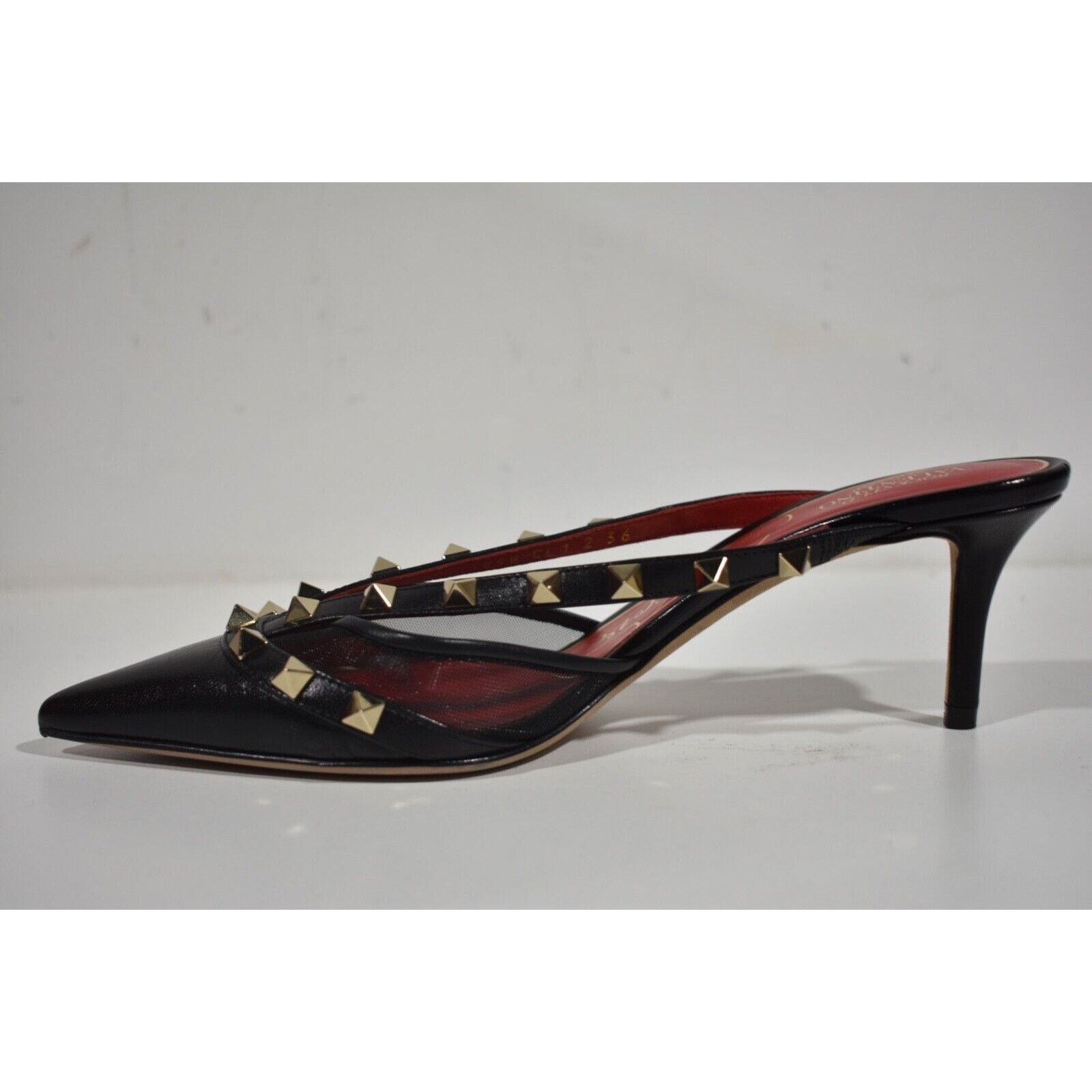 Valentino Rockstud Mule Classic Pointed Backless Sandal Heel Pump 36 Size US 6 / IT 36 - 7 Thumbnail