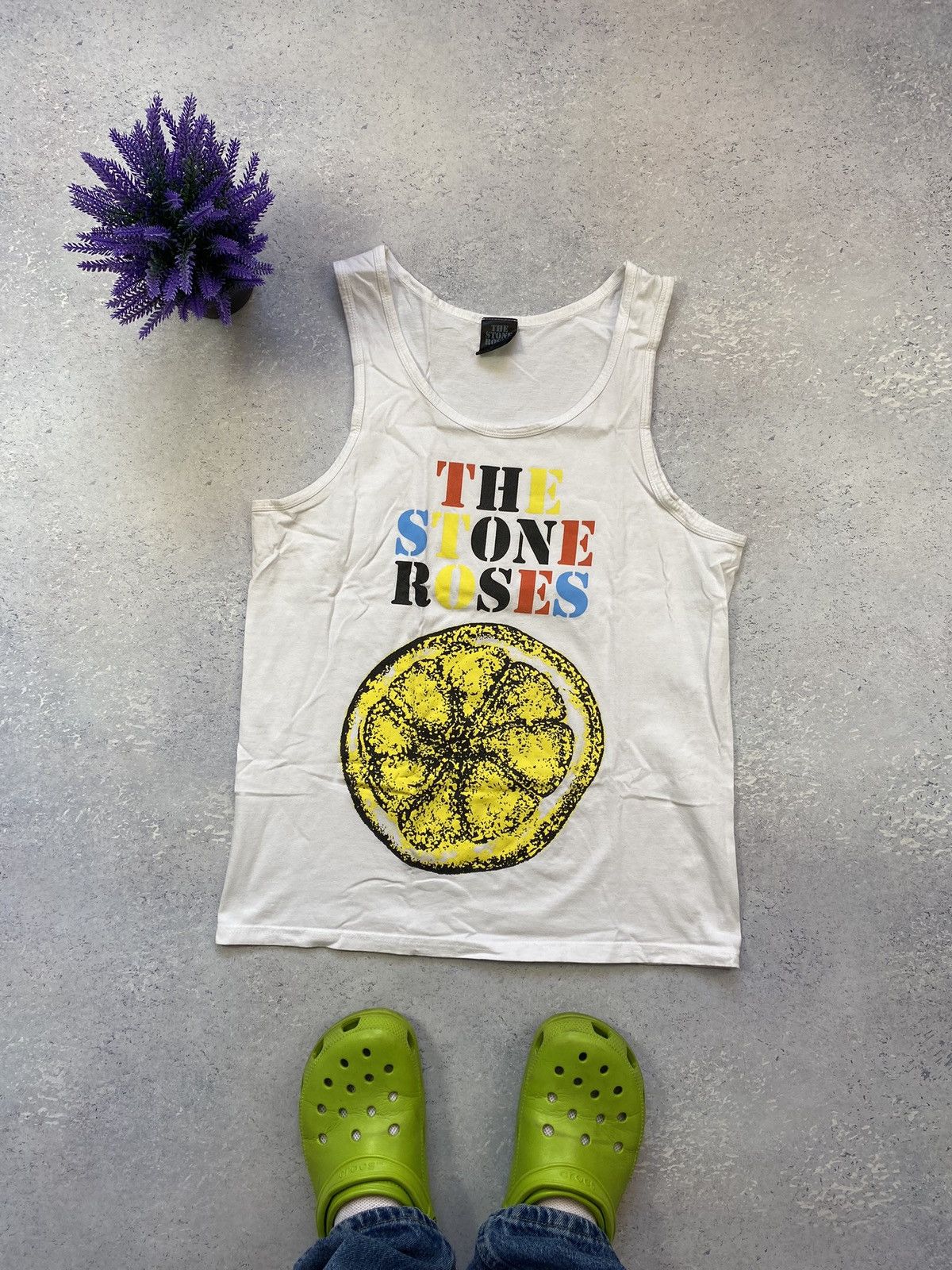 Band Tees The Stone Roses Men’s White Sleeveless Size medium Size US M / EU 48-50 / 2 - 2 Thumbnail