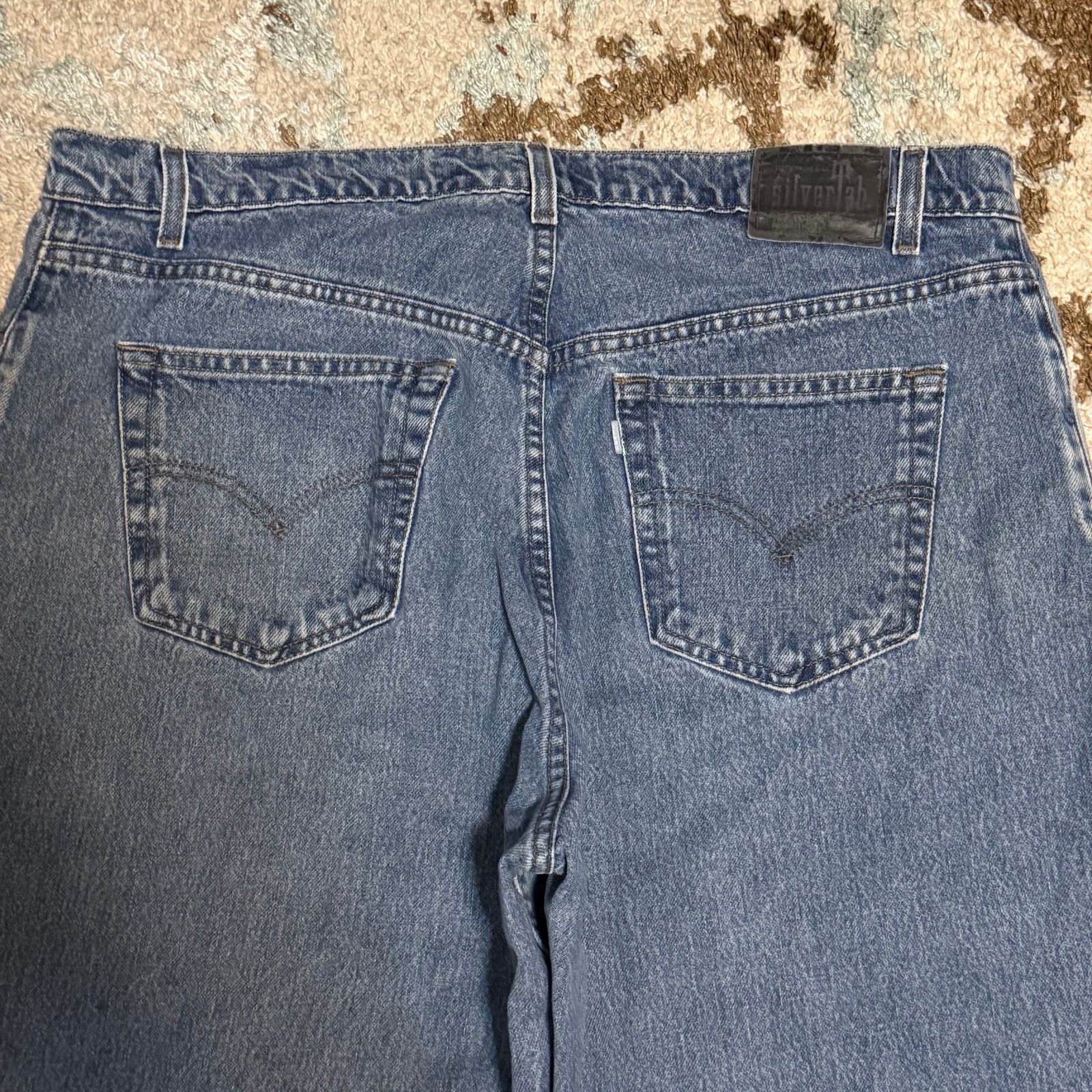 Levi's Vintage 1998 Levi's Silvertab Loose Fit Jeans 40x32 Baggy Size US 40 / EU 56 - 3 Thumbnail