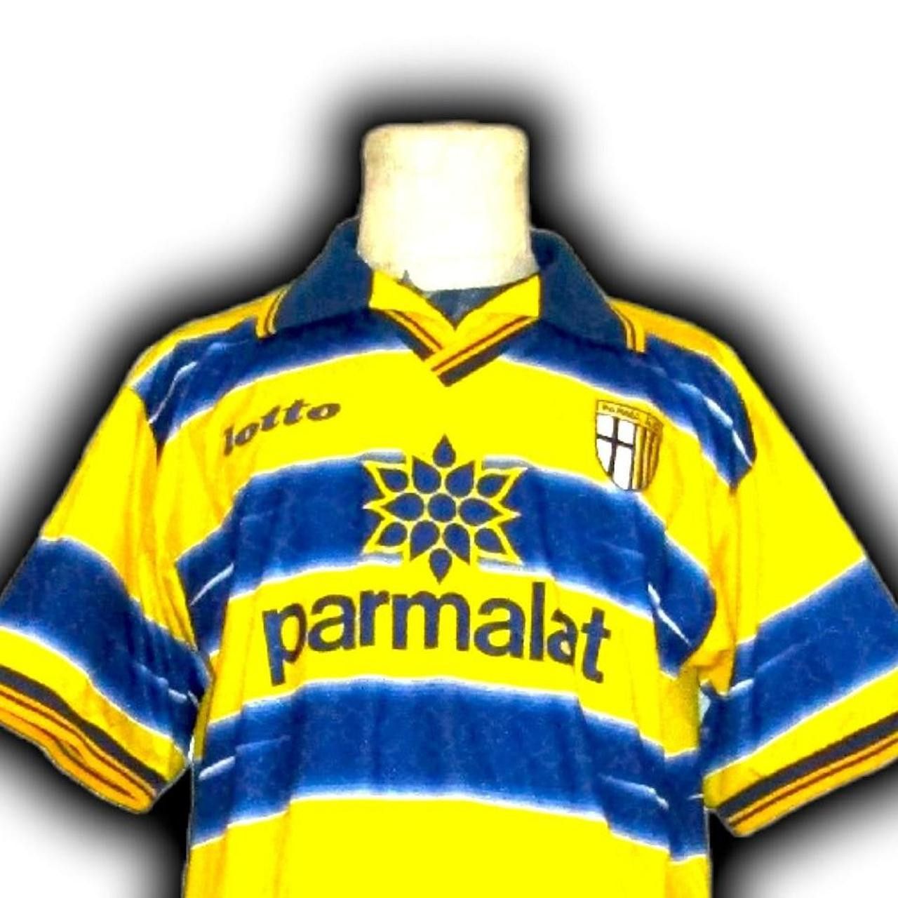 Lotto Sport Fc Parma 1998 1999 Home Shirt Jersey Size US XL / EU 56 / 4 - 1 Thumbnail