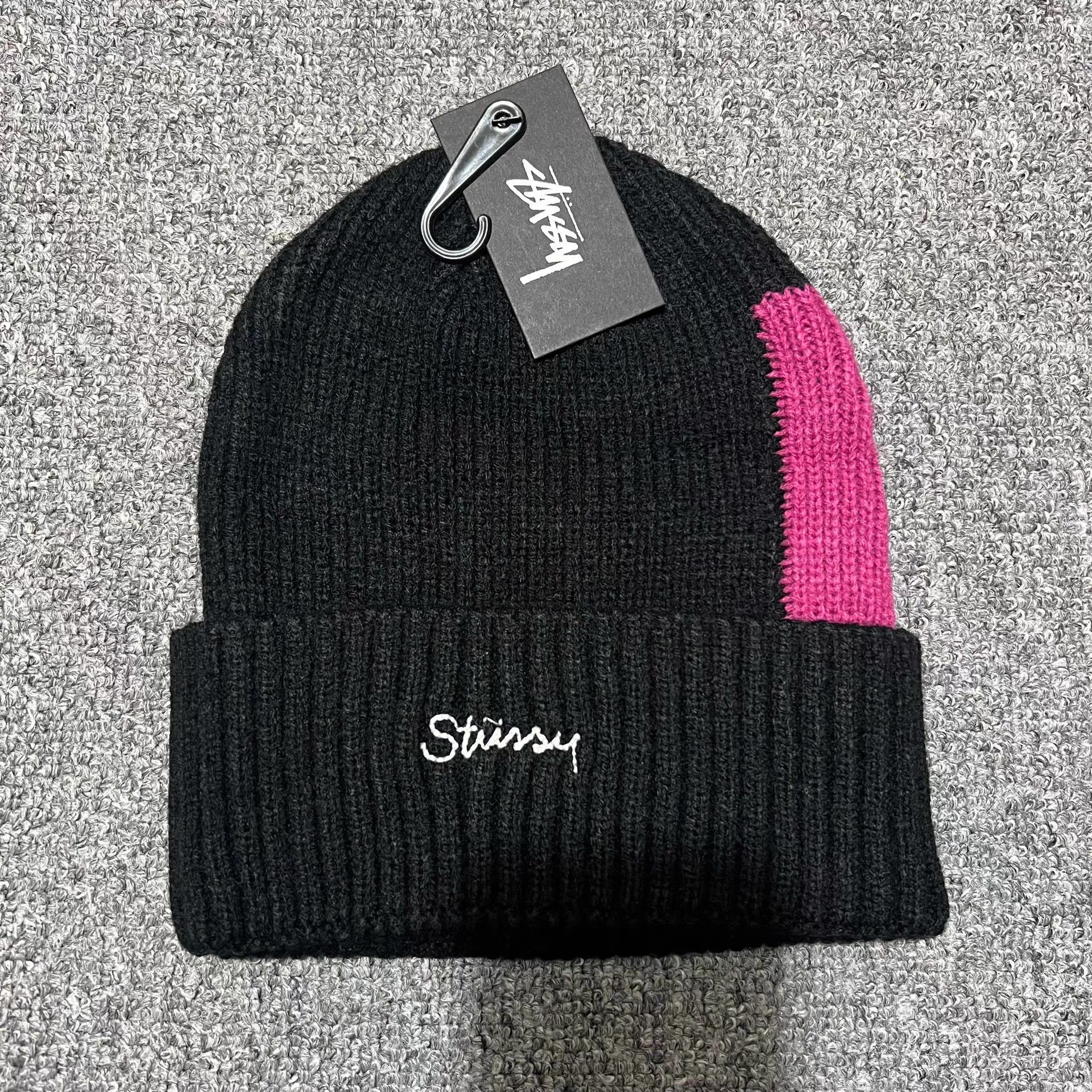 Stussy Stussy vintage contrast patch embroidered knit beanie Q7 Size ONE SIZE - 6 Thumbnail