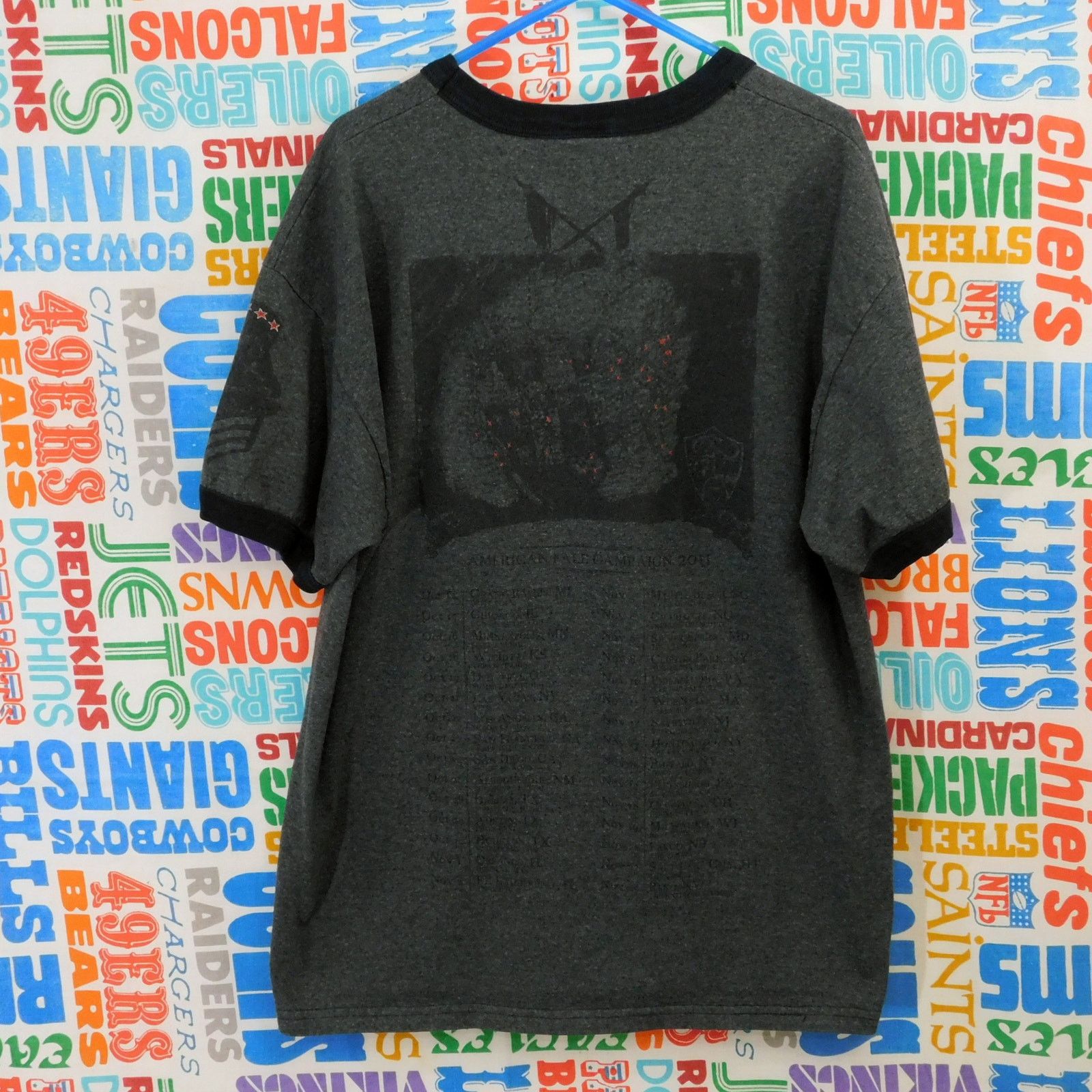Gildan Testament American Fall Campaign 2011 Tour Ringer Tee Size L Size US L / EU 52-54 / 3 - 6 Thumbnail