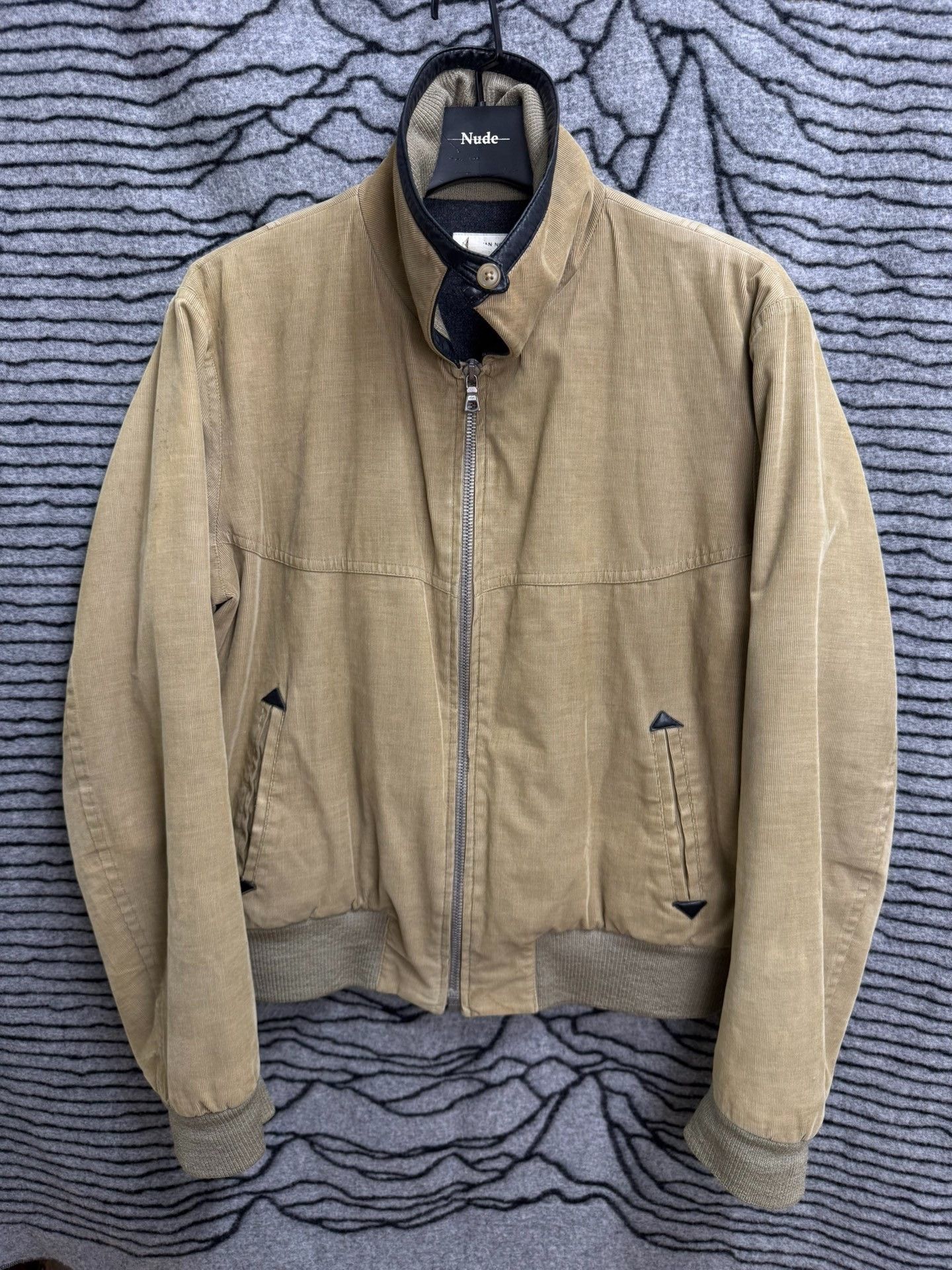 Dries Van Noten Dries Van Noten Corduroy Leather Collar Jacket Size US M / EU 48-50 / 2 - 1 Thumbnail