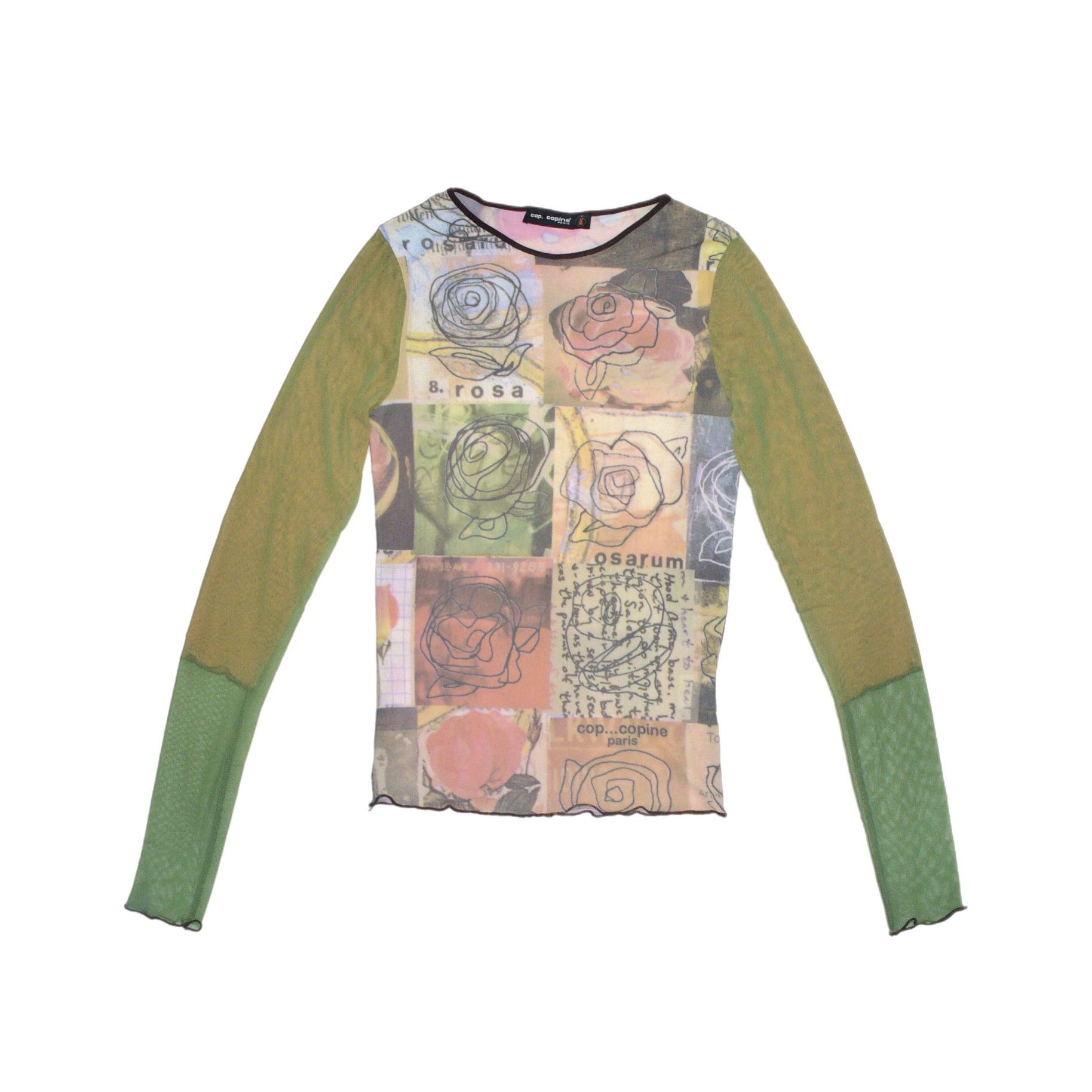 Cop Copine Cop Copine garden pattern 2000s sheer mesh top Size XS / US 0-2 / IT 36-38 - 3 Thumbnail