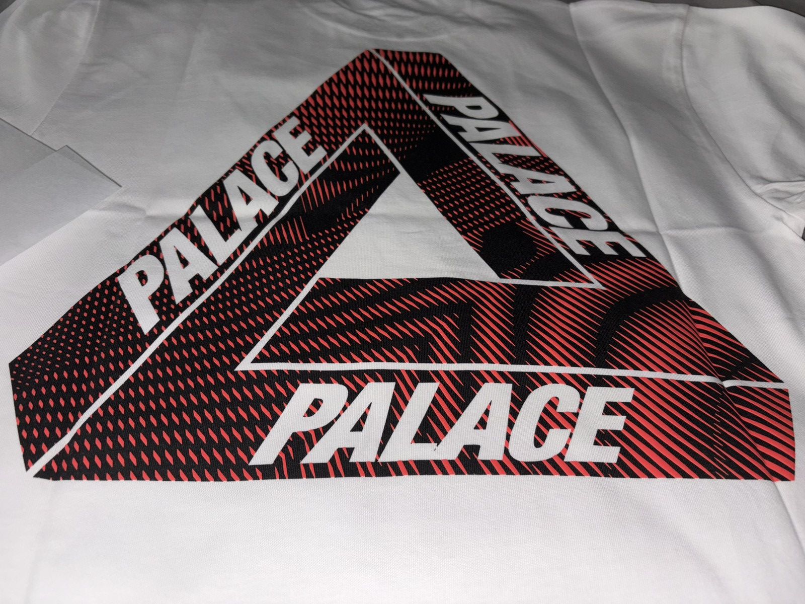 Palace Palace Tri-Vex T-Shirt White Red | Grailed