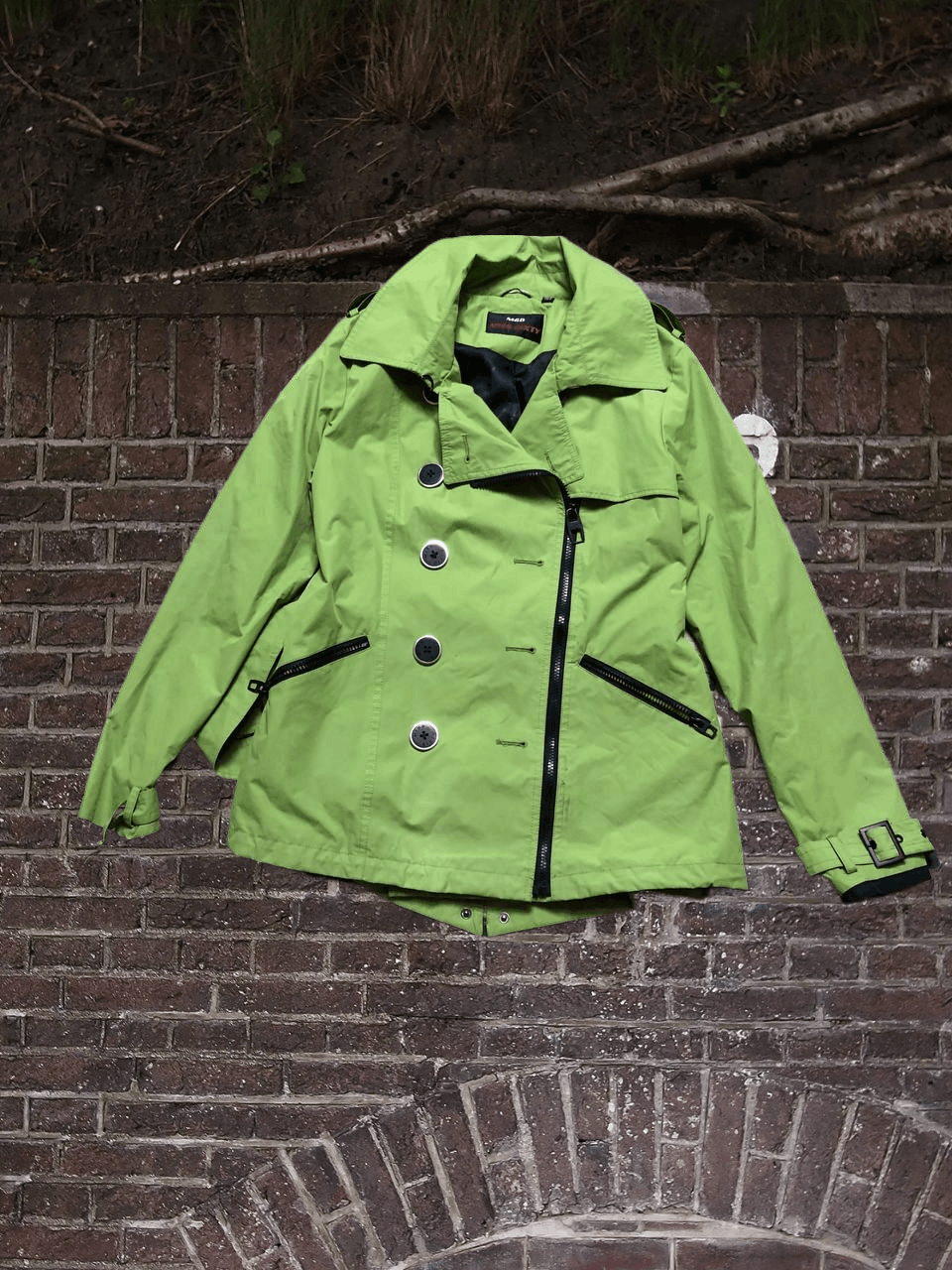 vintage green jacket Y2K luxury Miss Sixty Streetwear