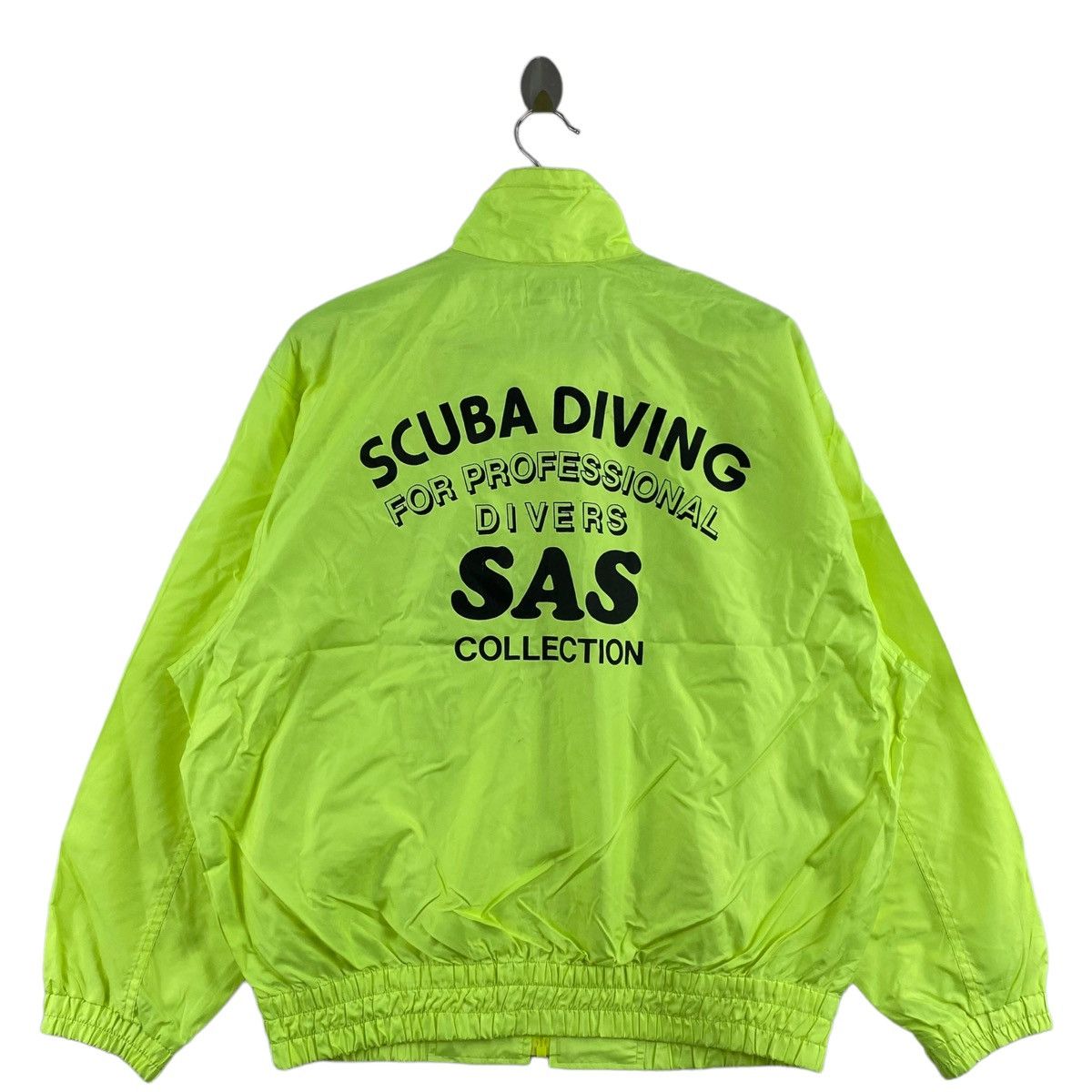 image of Sas Divers Scuba Diving Green Coach Jacket, Men's (Size Medium)