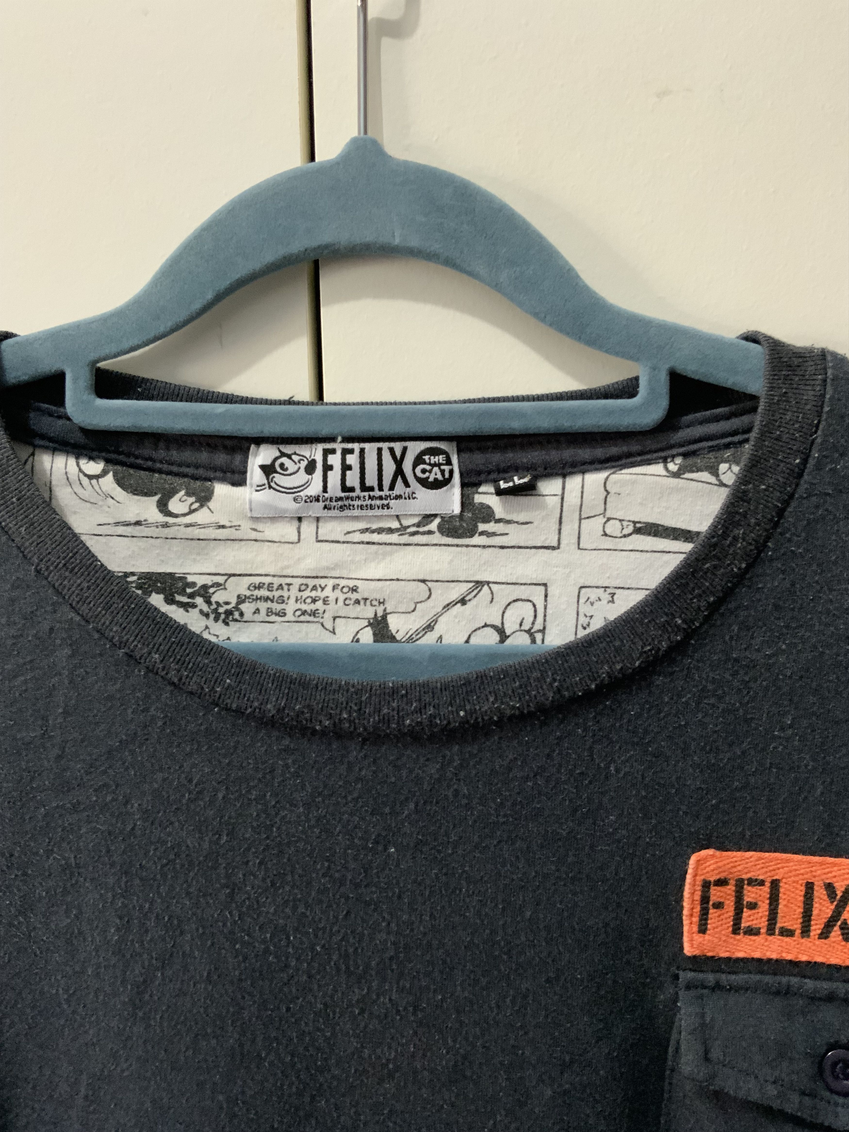 Cartoon Network Felix and The Cat USA Single Pocket Tee Size US L / EU 52-54 / 3 - 6 Thumbnail