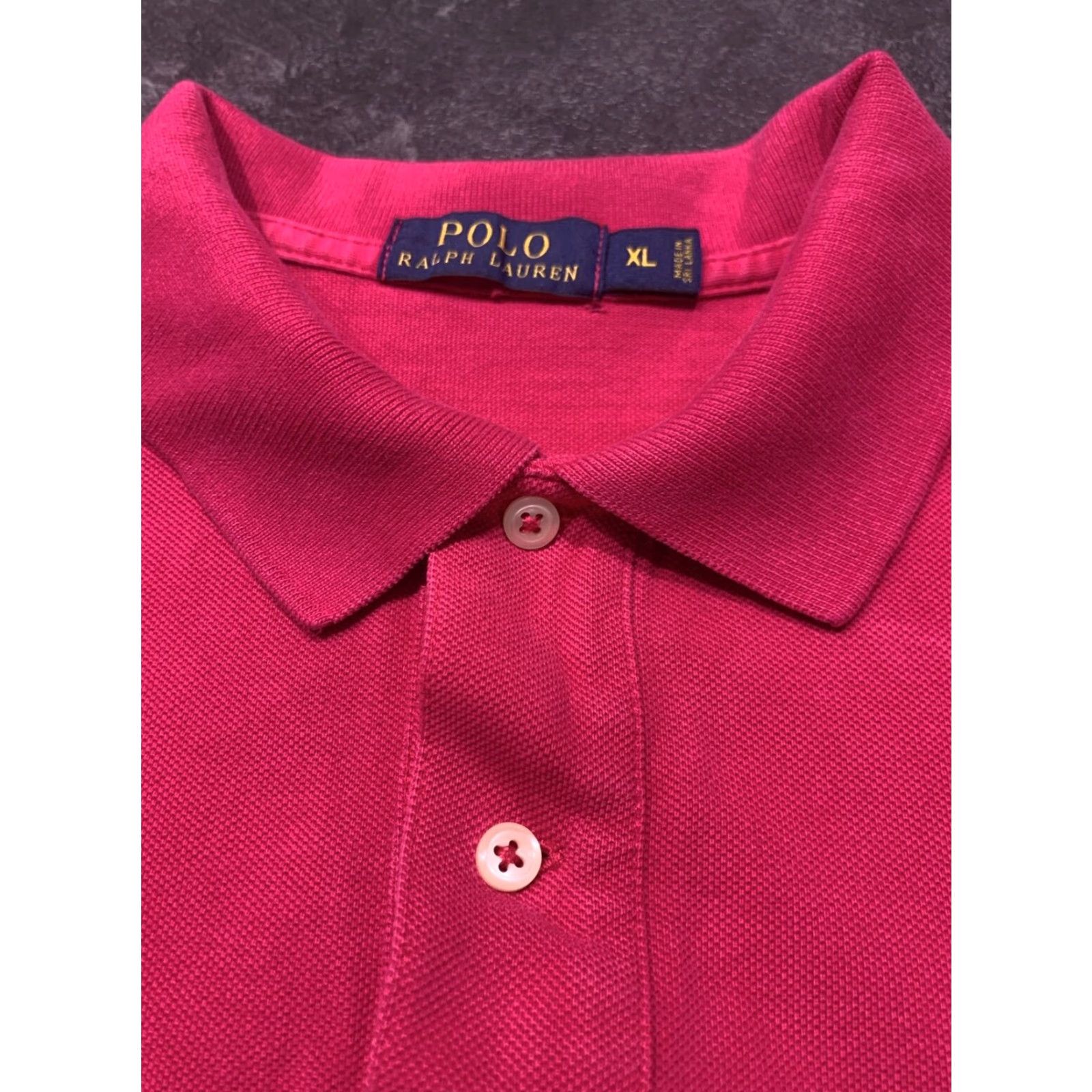 Polo Ralph Lauren VINTAGE Polo Ralph Lauren Mens Pink Solid Polo Shirt Size XL, Short Sleeve, Embroidered Green Pony, 80s/90s Size US XL / EU 56 / 4 - 5 Thumbnail