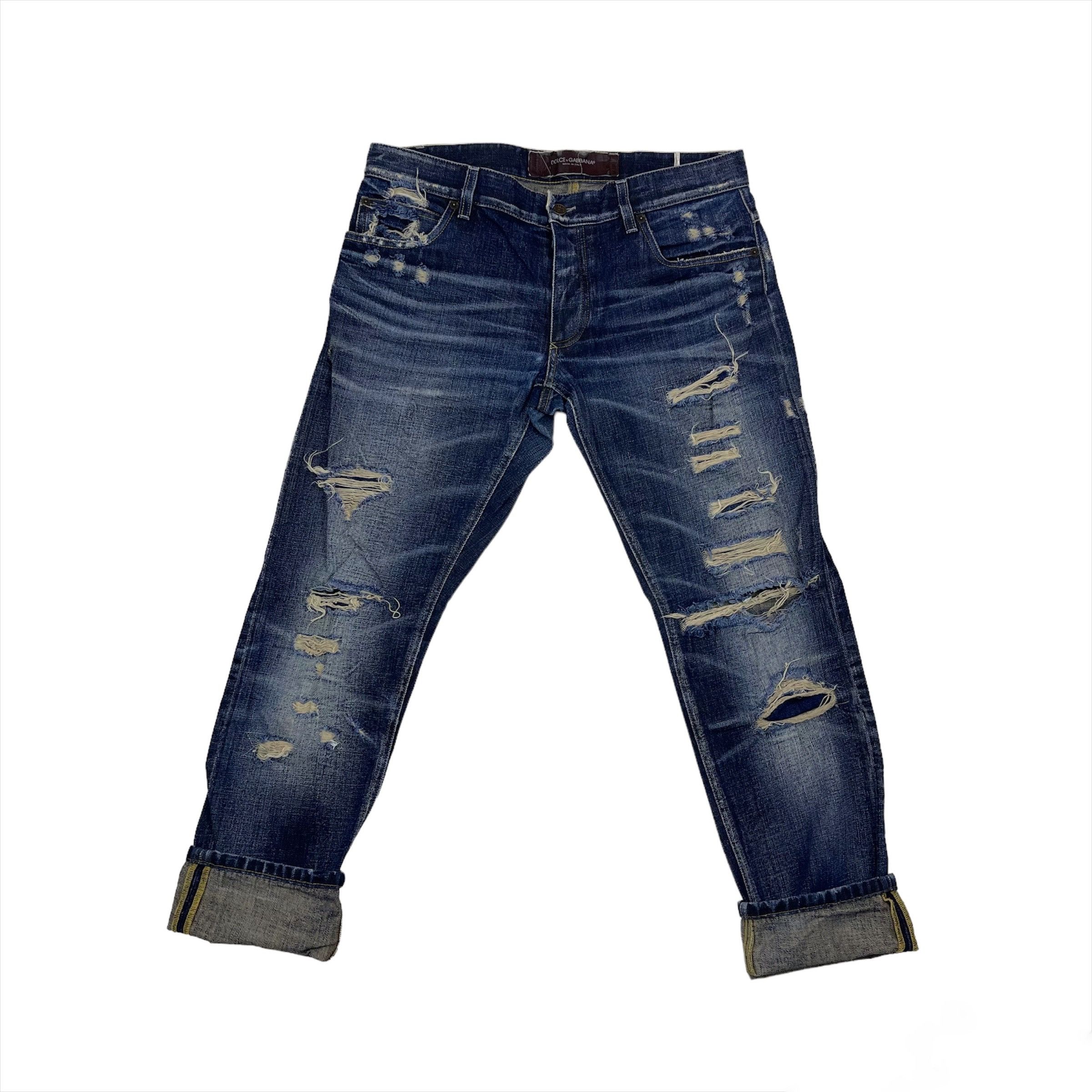 Dolce & Gabbana D&G 14 GOLD Made In Italy Denim Jeans #1103/AM Size US 34 / EU 50 - 2 Thumbnail