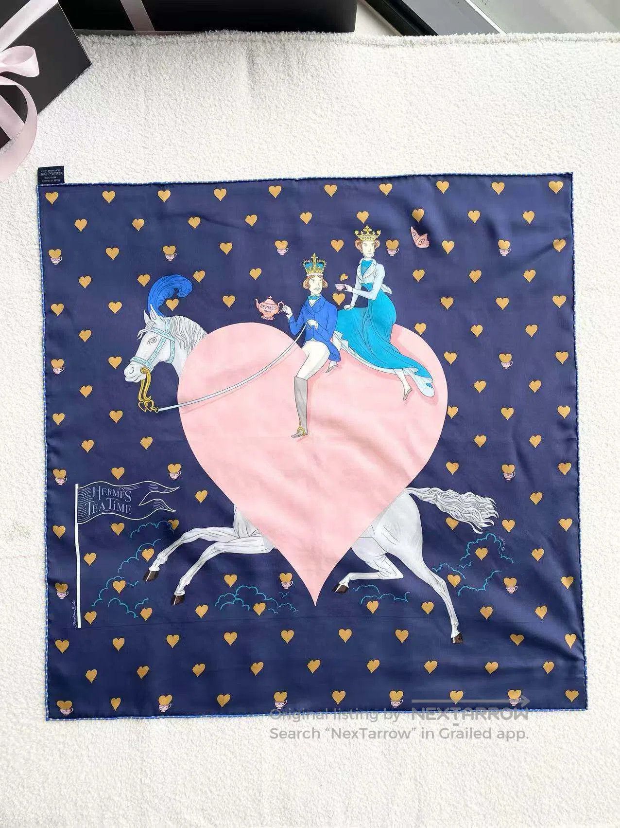 Hermes Hermes Love afternoon tea silk scarf| Size ONE SIZE - 4 Thumbnail