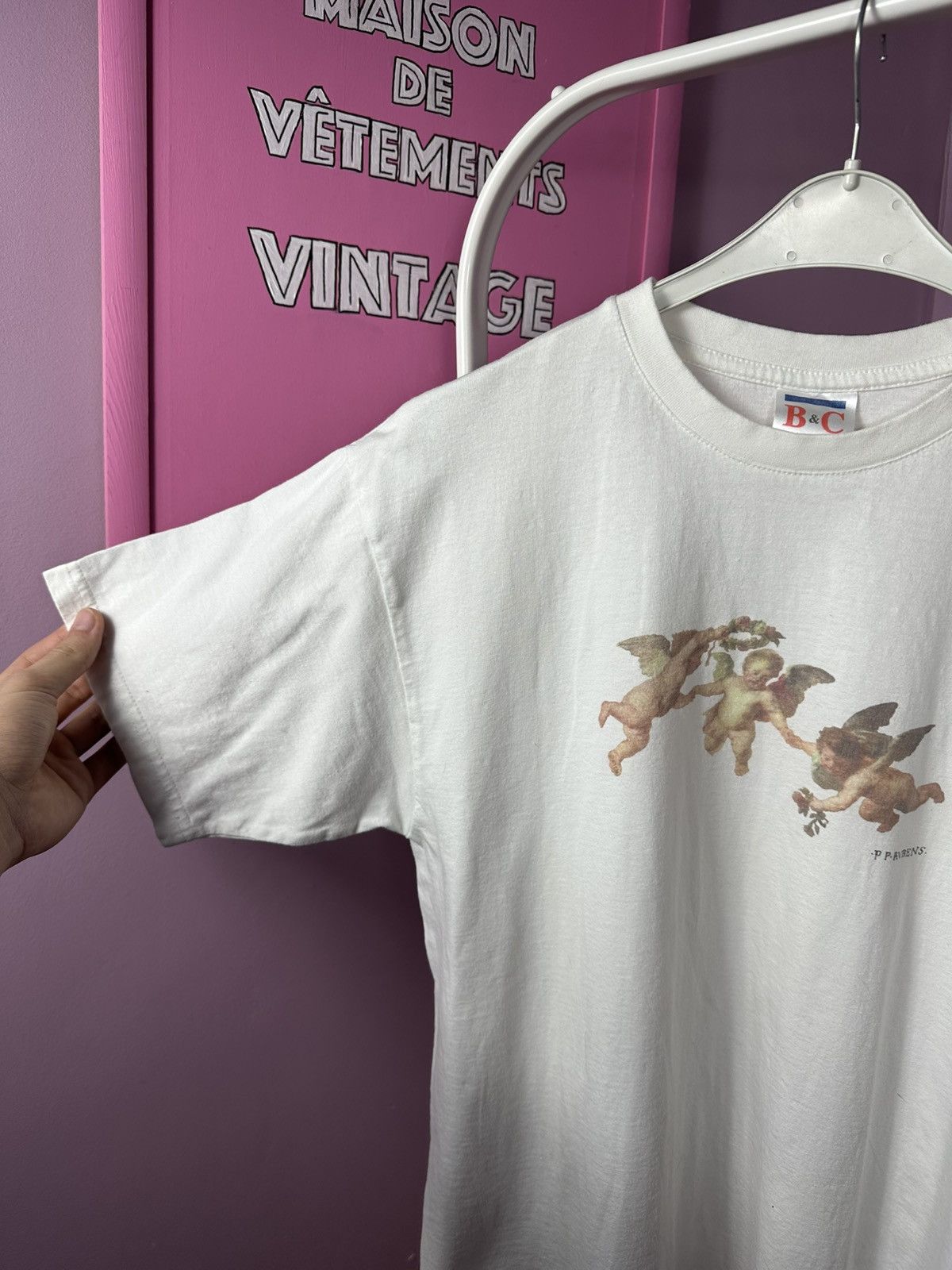 Other Peter Paul Rubens Angels Painting Art B&C Vintage T-Shirt Size US S / EU 44-46 / 1 - 5 Thumbnail