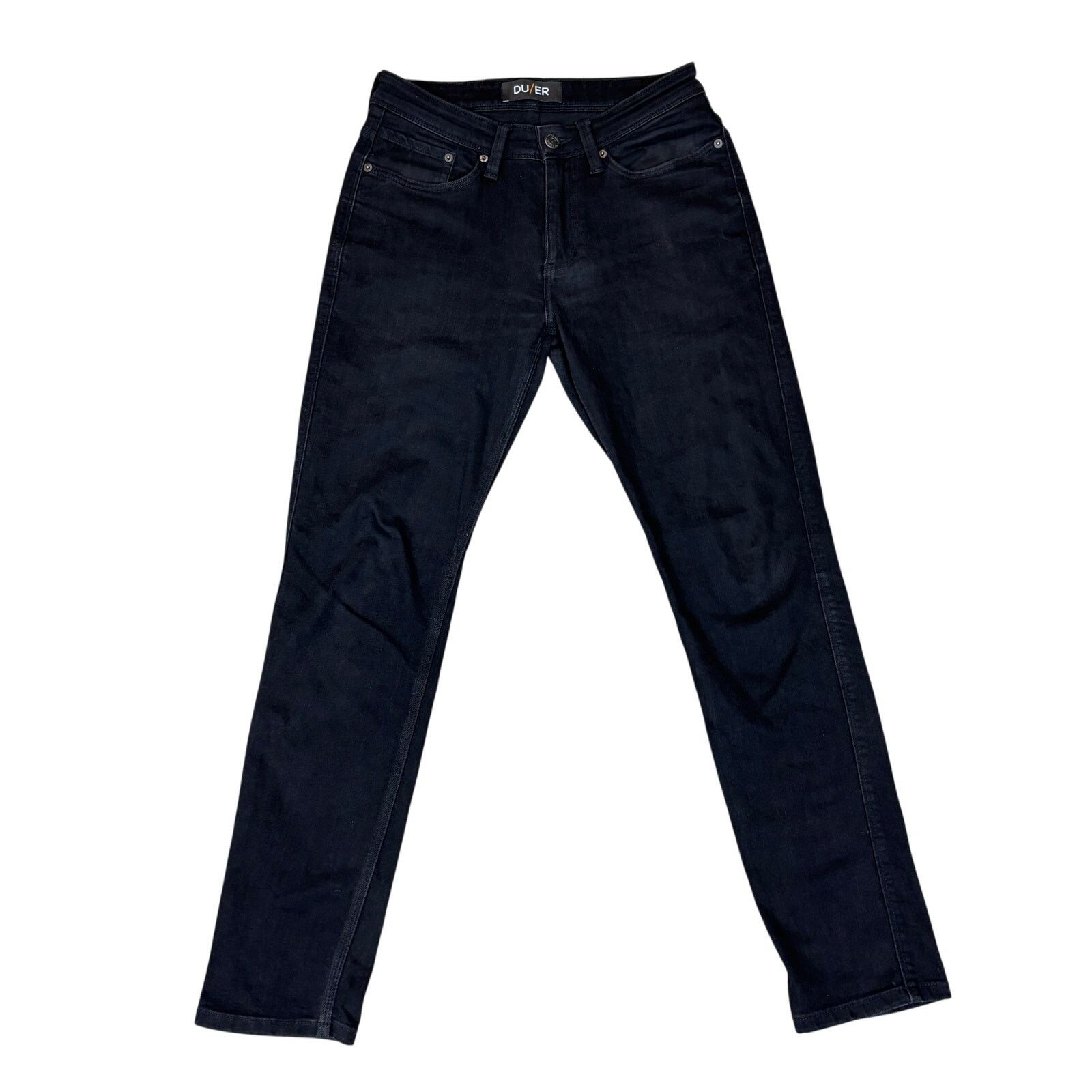 DUER DU/ER L2X Slim Fit Black Denim Jeans Men's 29x32 Size US 29 - 1 Thumbnail