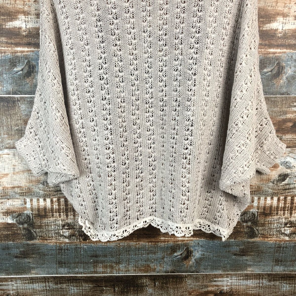 Homespun Knitwear DL Abc une Face vintage crochet Knitwear #C729 Size L / US 10 / IT 46 - 14 Thumbnail
