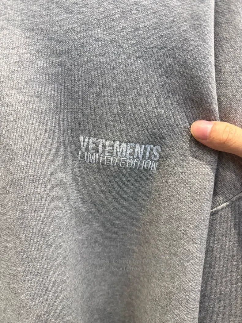 Vetements Vetements Grey Hooded Reverse Pullover Sweatshirt Size US S / EU 44-46 / 1 - 2 Thumbnail