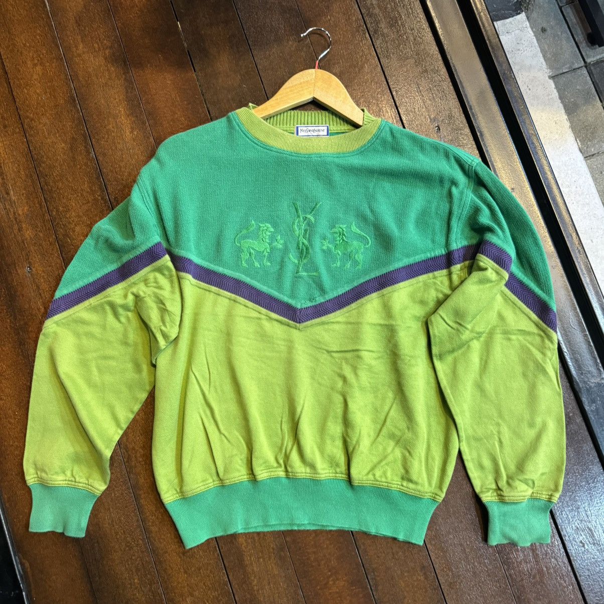 Vintage × Yves Saint Laurent VINTAGE YVES SAINT LAURENT SWEATSHIRT Size US M / EU 48-50 / 2 - 1 Thumbnail