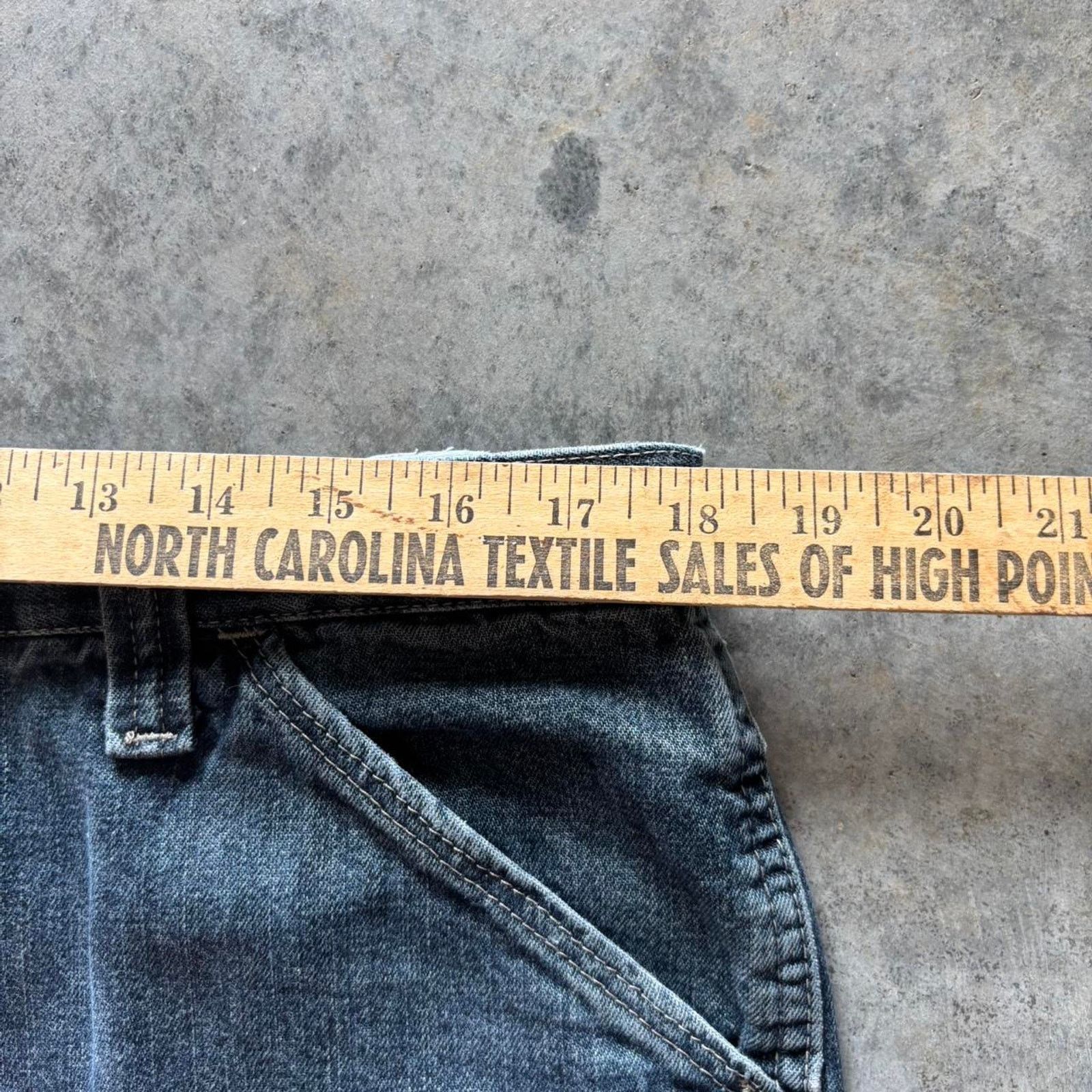 JNCO × Vintage × Wrangler Y2K Baggy Cargo Jean Shorts Size US 36 / EU 52 - 5 Thumbnail