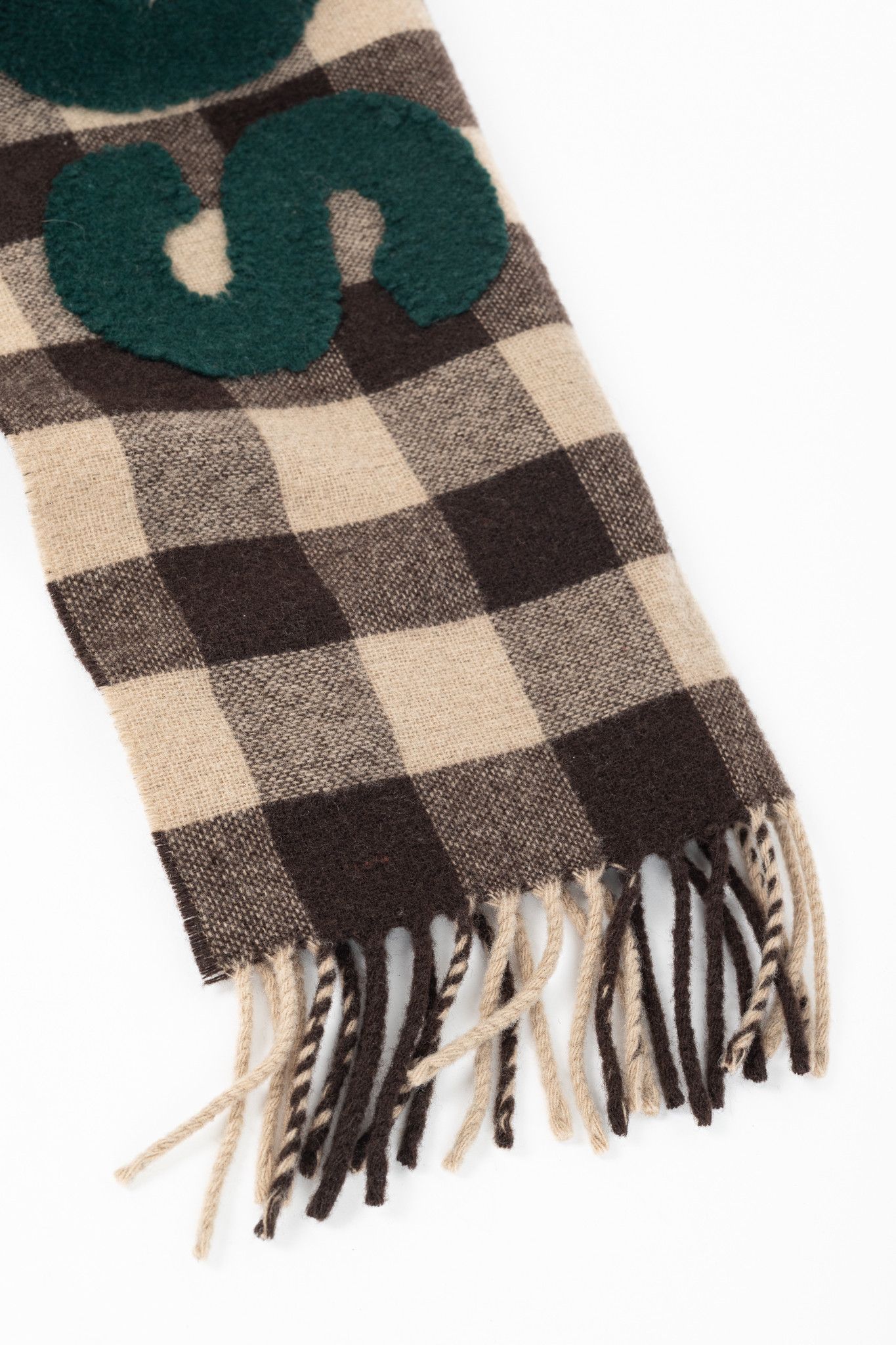 Acne Studios Acne Studios Veda Tasselled-Trim Wool-Blend Scarf Size ONE SIZE - 2 Thumbnail