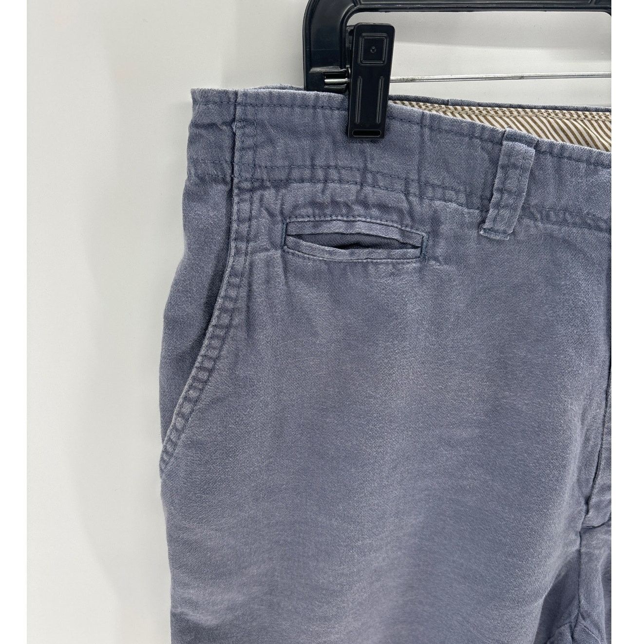 Cremieux Cremieux Men's 100% Linen Blue Casual shorts Size US 35 - 3 Thumbnail