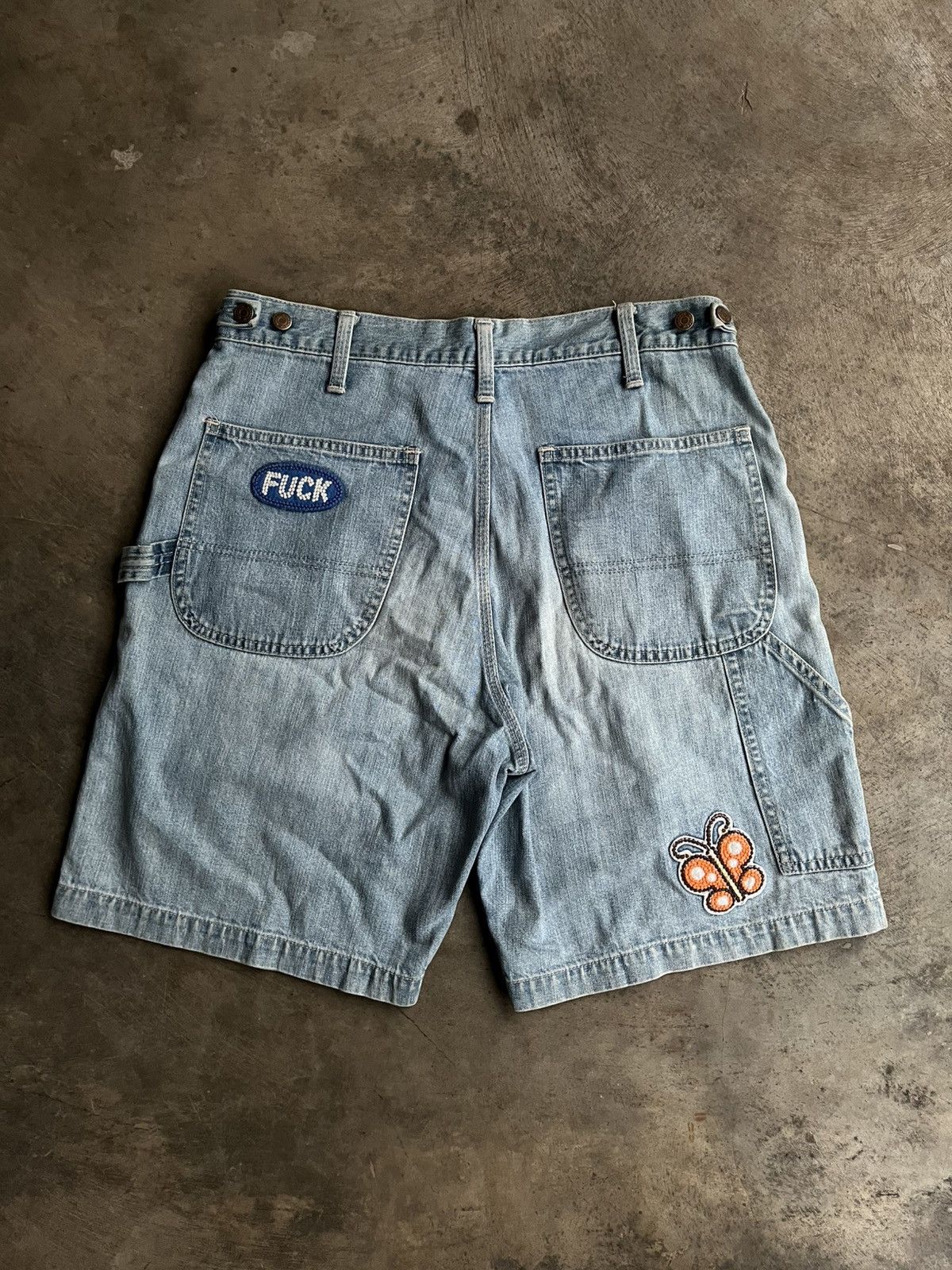 Hysteric Glamour HYSTERIC GLAMOUR CARPENTER EMBROIDERED PATCHES SHORT PANTS Size US 29 - 2 Thumbnail