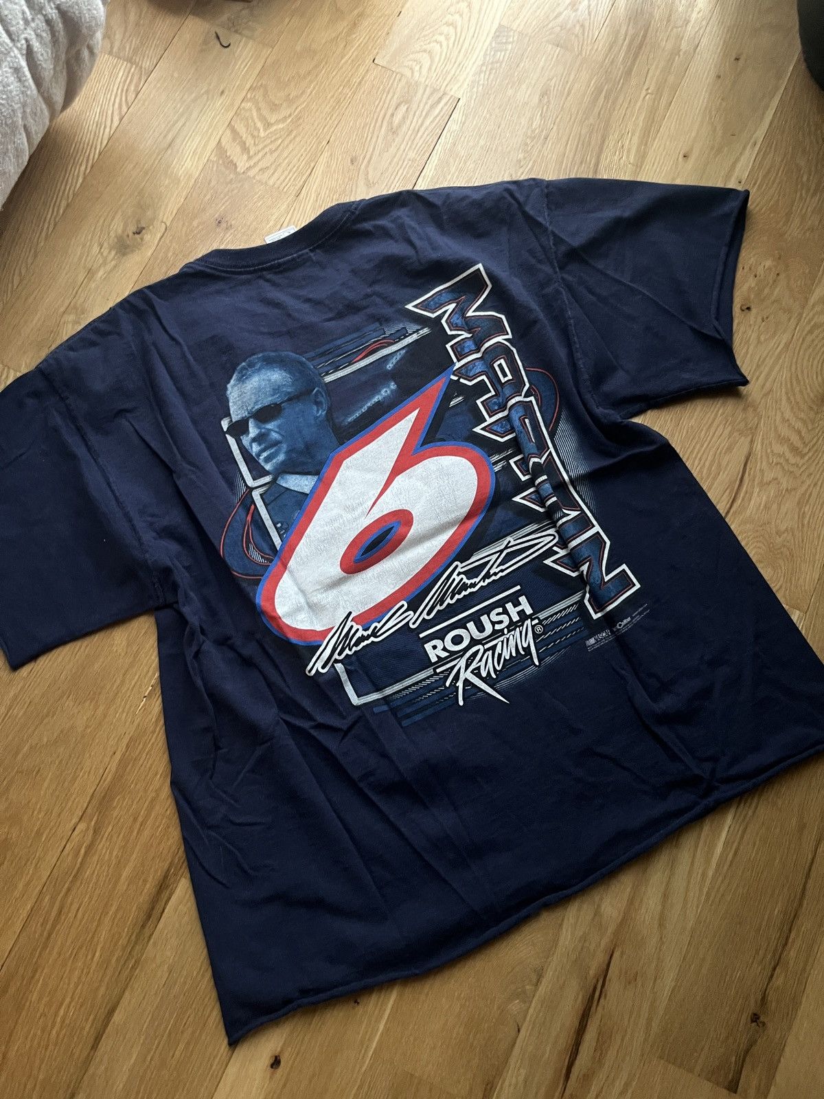 Vintage Vintage NASCAR Mark Martin Cropped Tee Shirt Size US XL / EU 56 / 4 - 4 Thumbnail