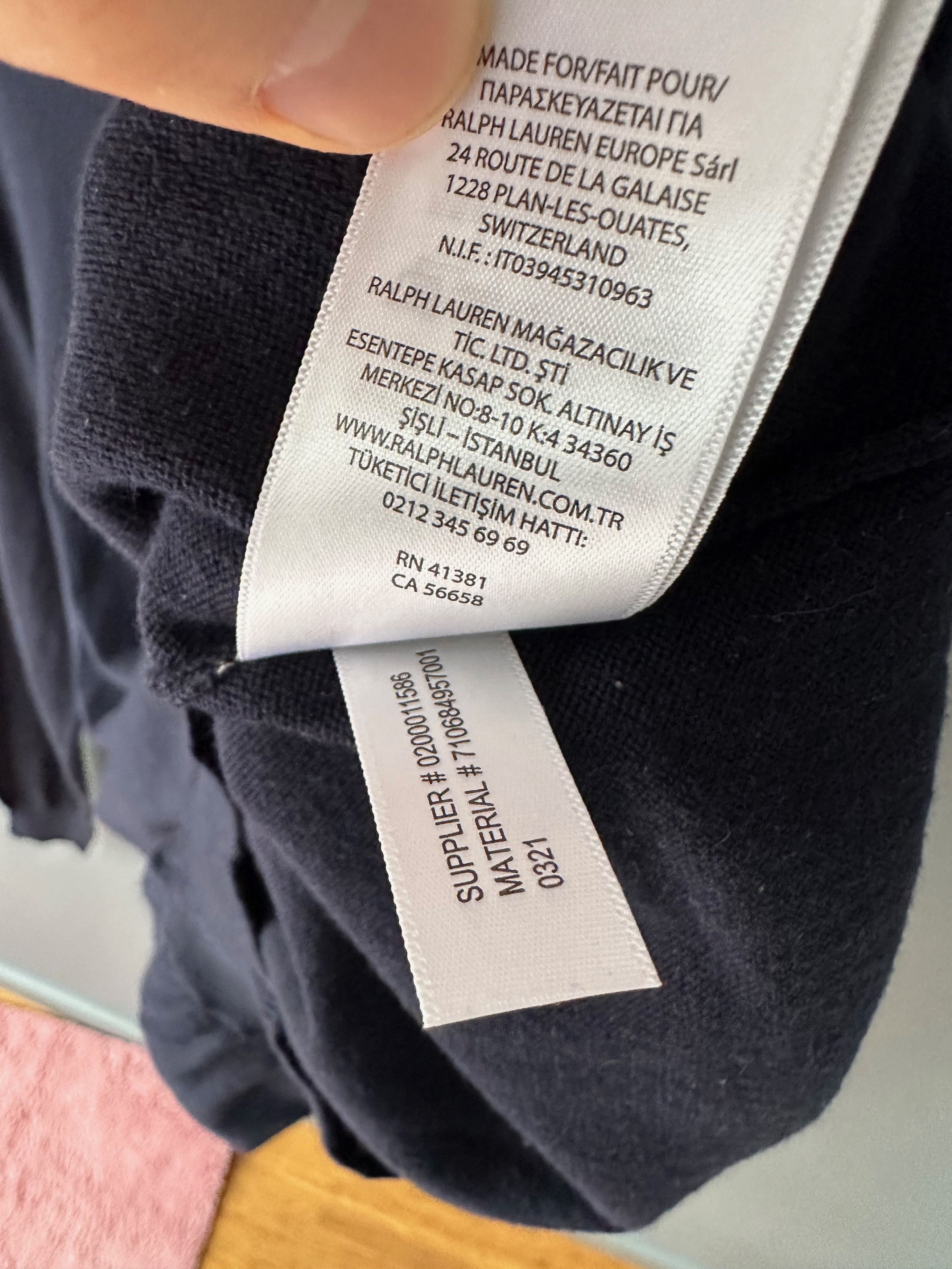 Polo Ralph Lauren Polo Ralph Lauren Pima Cotton Navy Jumper Sweater Size US L / EU 52-54 / 3 - 6 Thumbnail