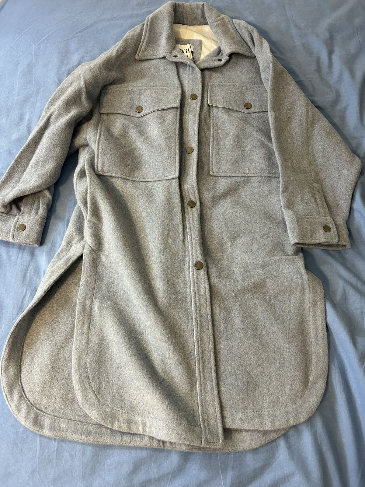 Zara zara wool blend coat Size S / US 4 / IT 40 - 1 Thumbnail