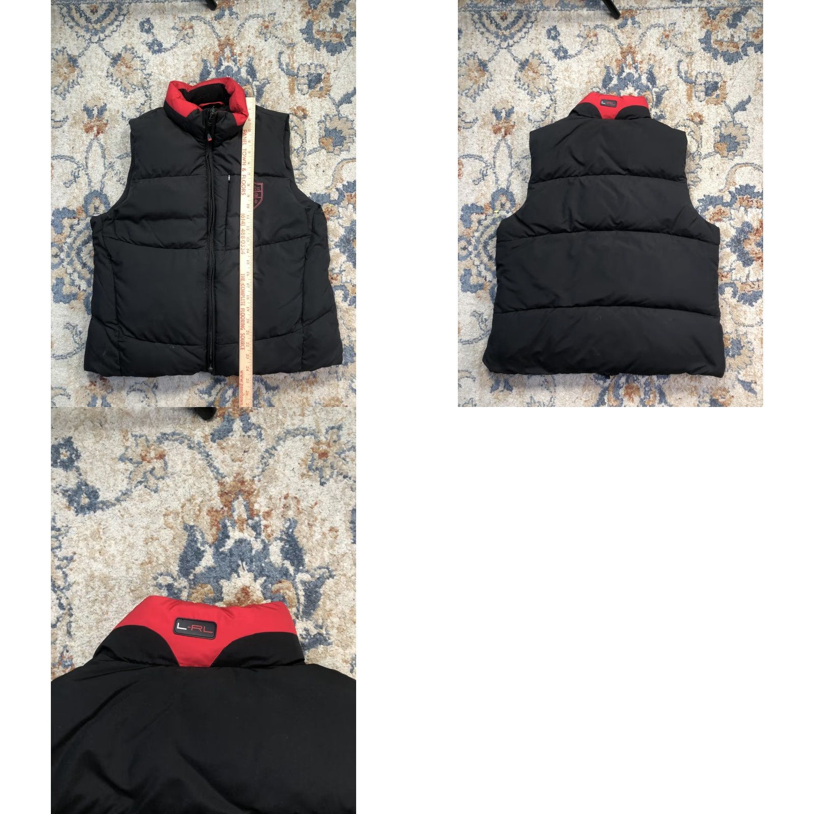 Ralph Lauren Lauren Ralph Lauren Puffer Vest Womens XL Black Red Full Zip Quilted Outdoor Ski Vest Size XL / US 12-14 / IT 48-50 - 8 Thumbnail