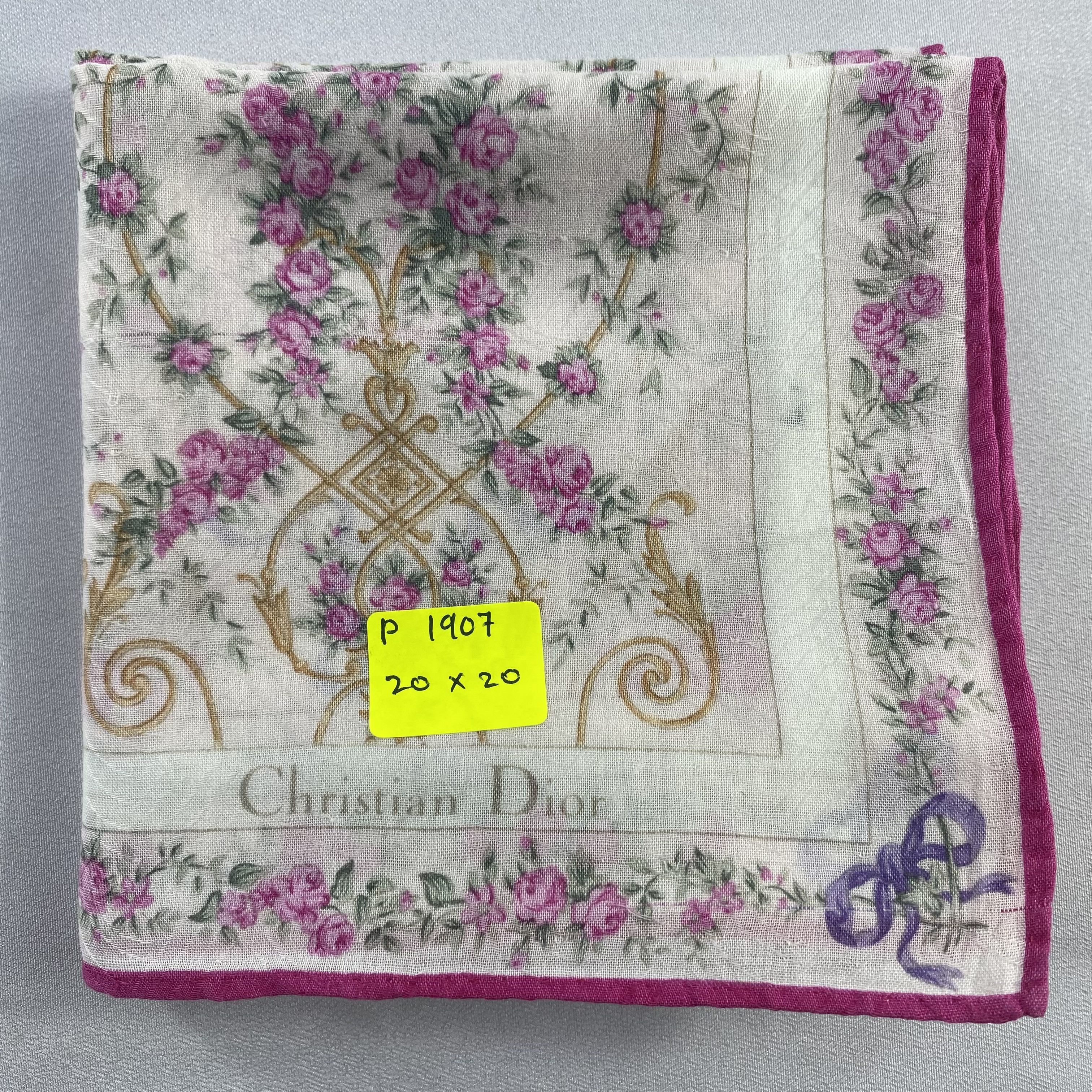 Vintage Christian Dior Monsieur Handkerchief / Neckerchief-P1907 Size ONE SIZE - 6 Thumbnail