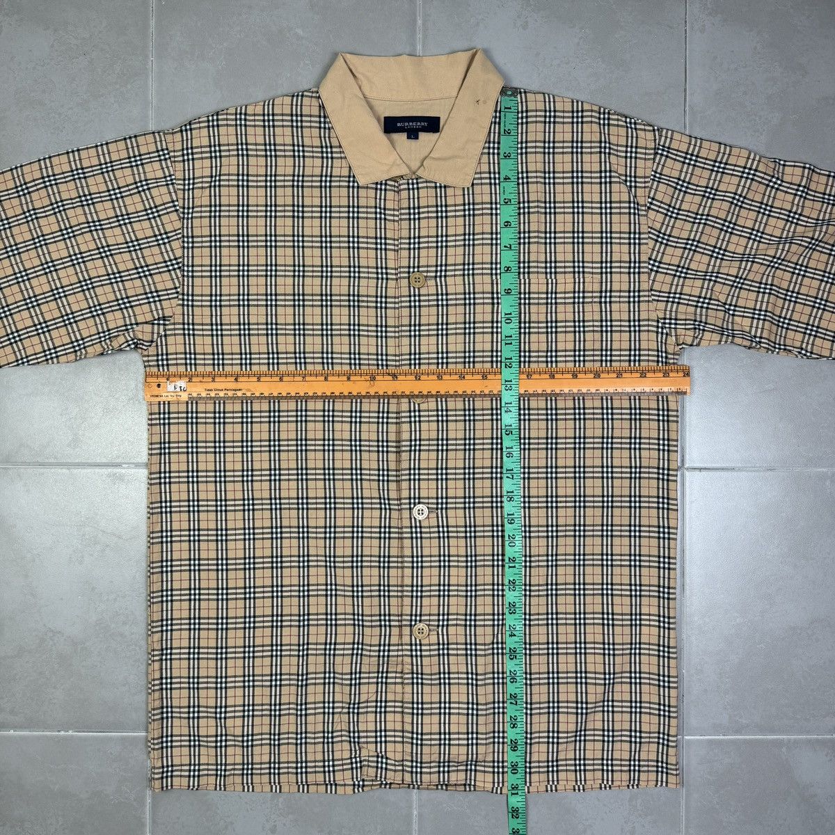 Burberry Vintage Burberry Nova Check Pyjamas Shirt Size US L / EU 52-54 / 3 - 9 Thumbnail