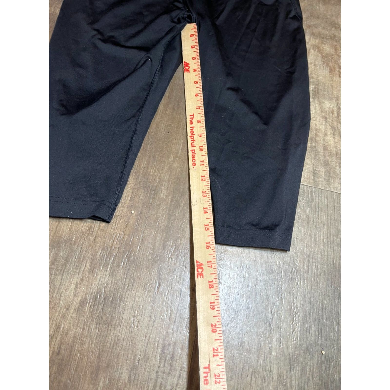 Vintage Danskin Capri Leggings Womens Size 12 / 14 Black Fitted Capris Pants Shirt? Size 34" / US 12 / IT 48 - 2 Thumbnail