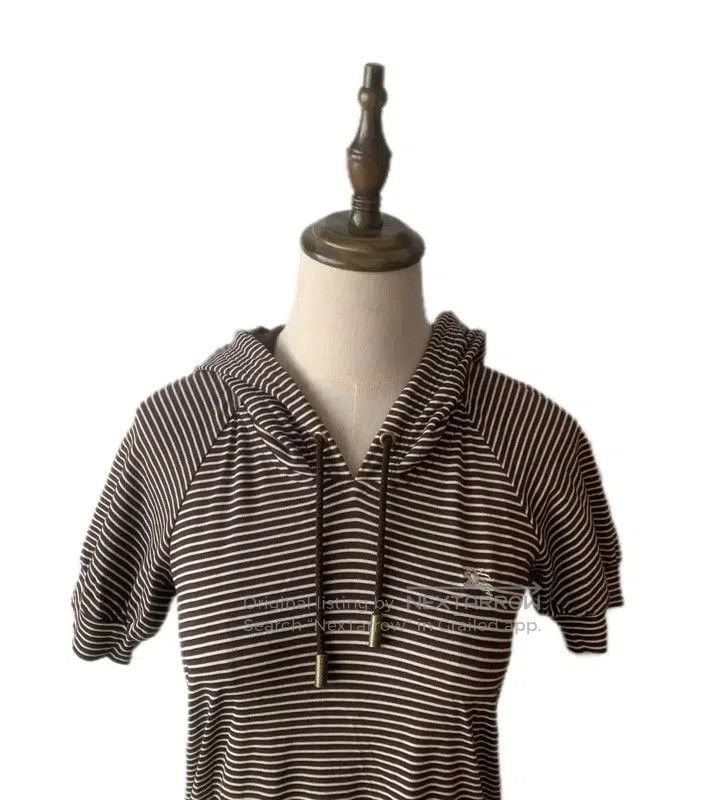 Burberry Burberry Striped Hooded Dress in Dark Brown. Size M / US 6-8 / IT 42-44 - 3 Thumbnail