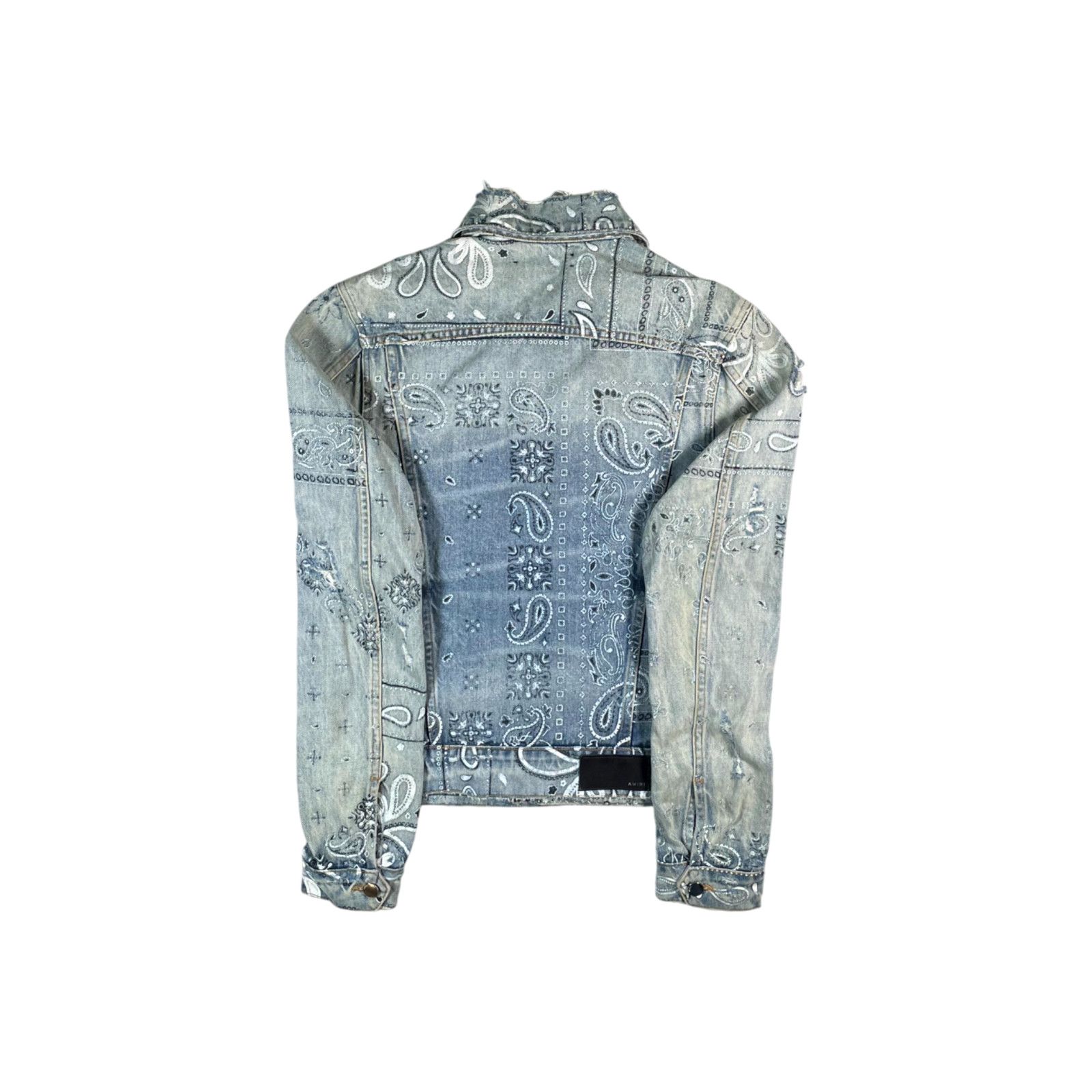 Amiri Amiri Paisley Denim Light Wash Jacket Size US S / EU 44-46 / 1 - 2 Thumbnail